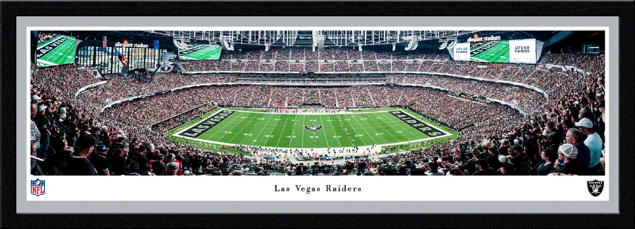 Blakeway Panoramas Las Vegas Raiders Single Mat Panoramic Wall Art Select Frame