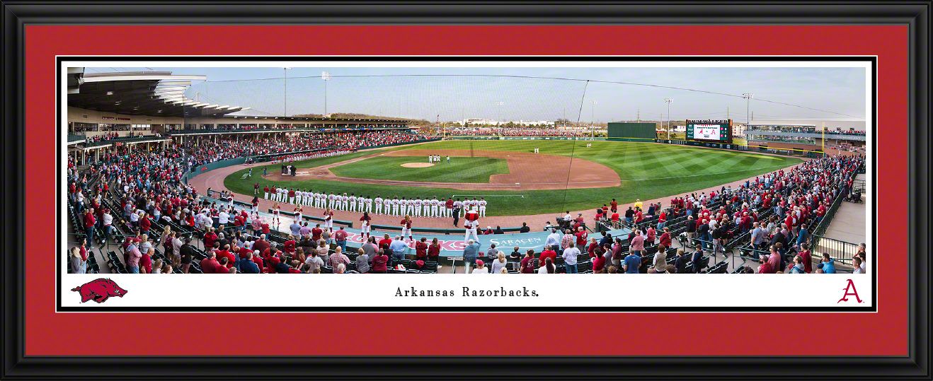 Blakeway Panoramas Alabama Football Panoramic Wall Art Double Mat Frame