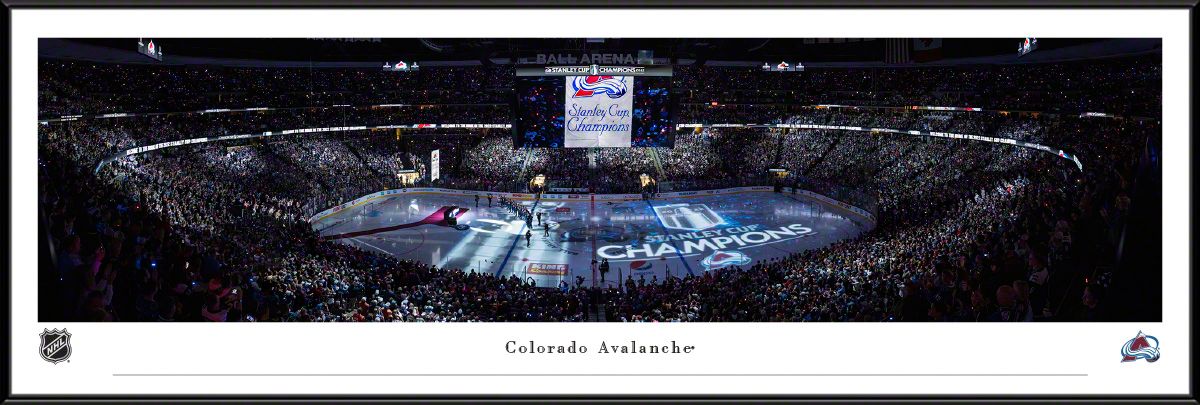 Blakeway Panoramas Colorado Avalanche Framed Panoramic Wall Art - Standard Frame