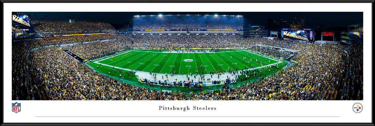 Blakeway Panoramas Pittsburgh Steelers Framed Panoramic Wall Art - Standard Frame