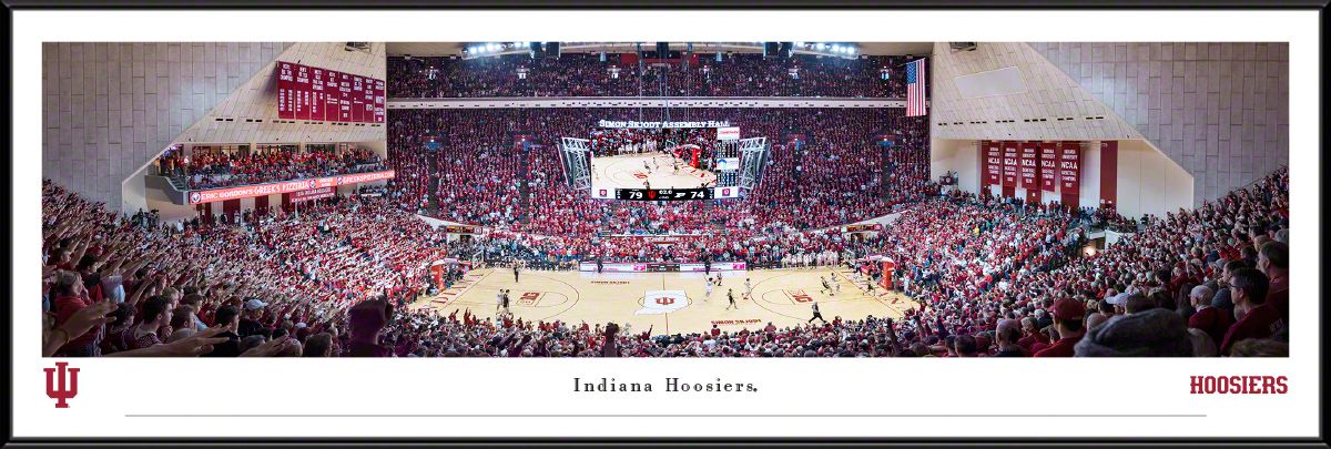 Blakeway Panoramas Indiana Basketball Panoramic Wall Art Standard Frame