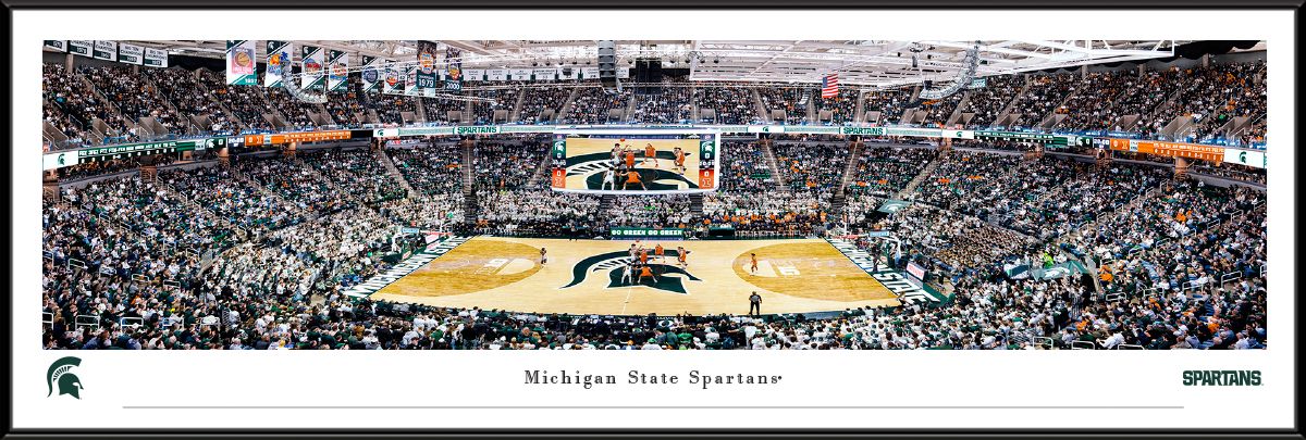 Blakeway Panoramas Michigan State Basketball Panoramic Wall Art Standard Frame