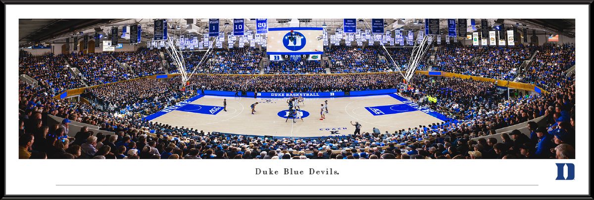 Blakeway Panoramas Duke Basketball Panoramic Wall Art Standard Frame