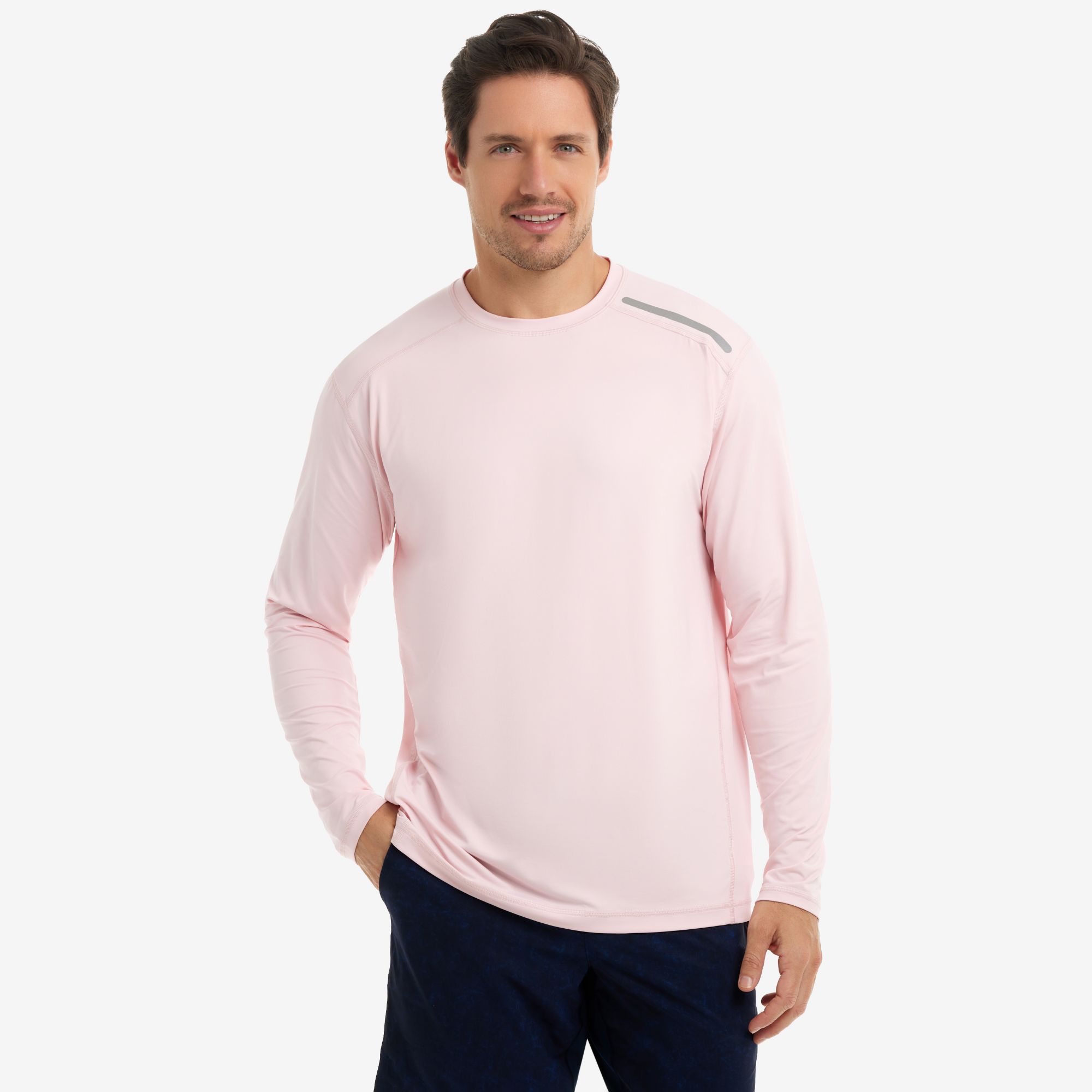 BloqUV Men's Jet Long Sleeve Tennis T-Shirt