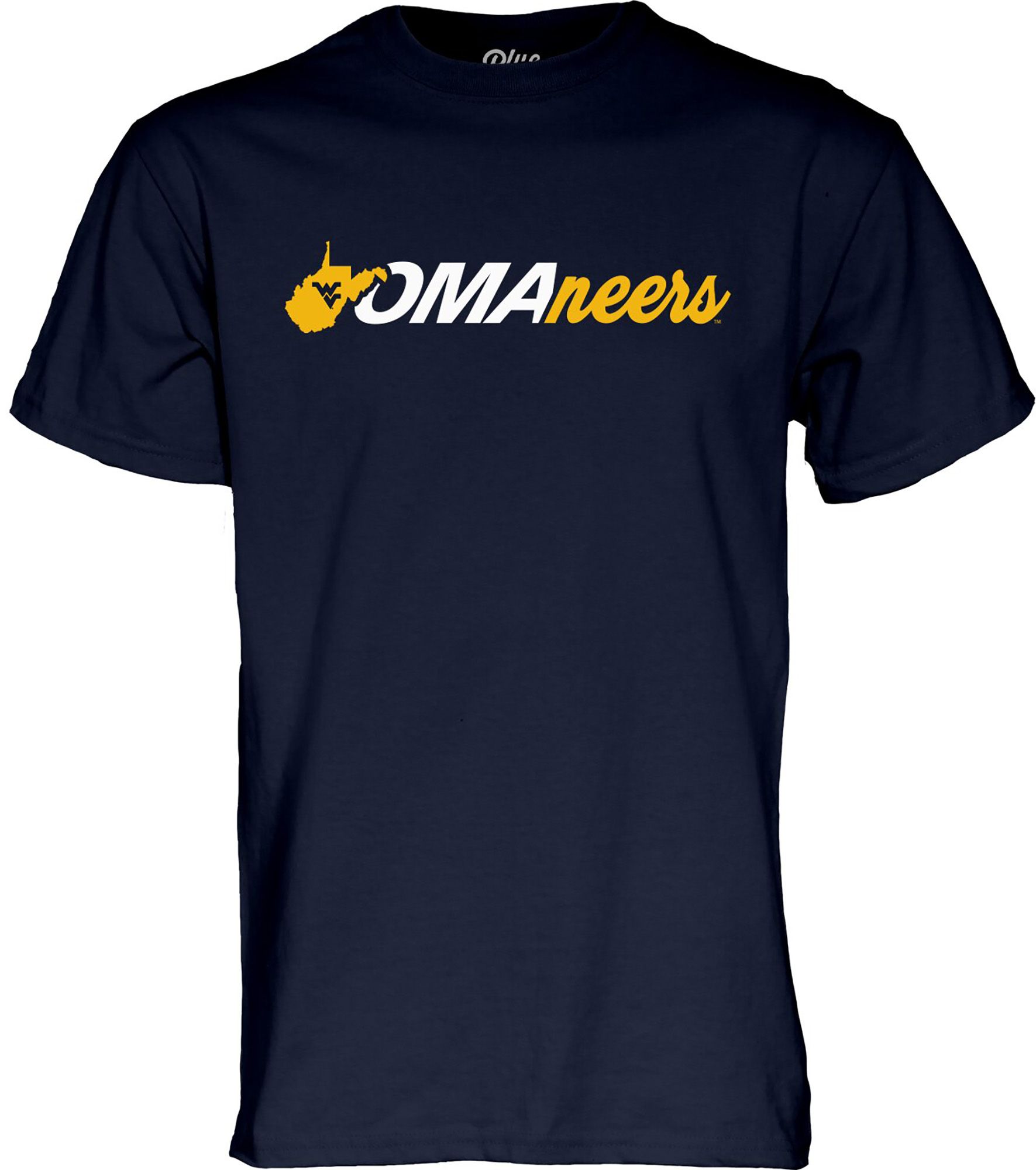 Blue 84 Adult West Virginia Mountaineers Baseball "OMANEERS" Navy T-Shirt