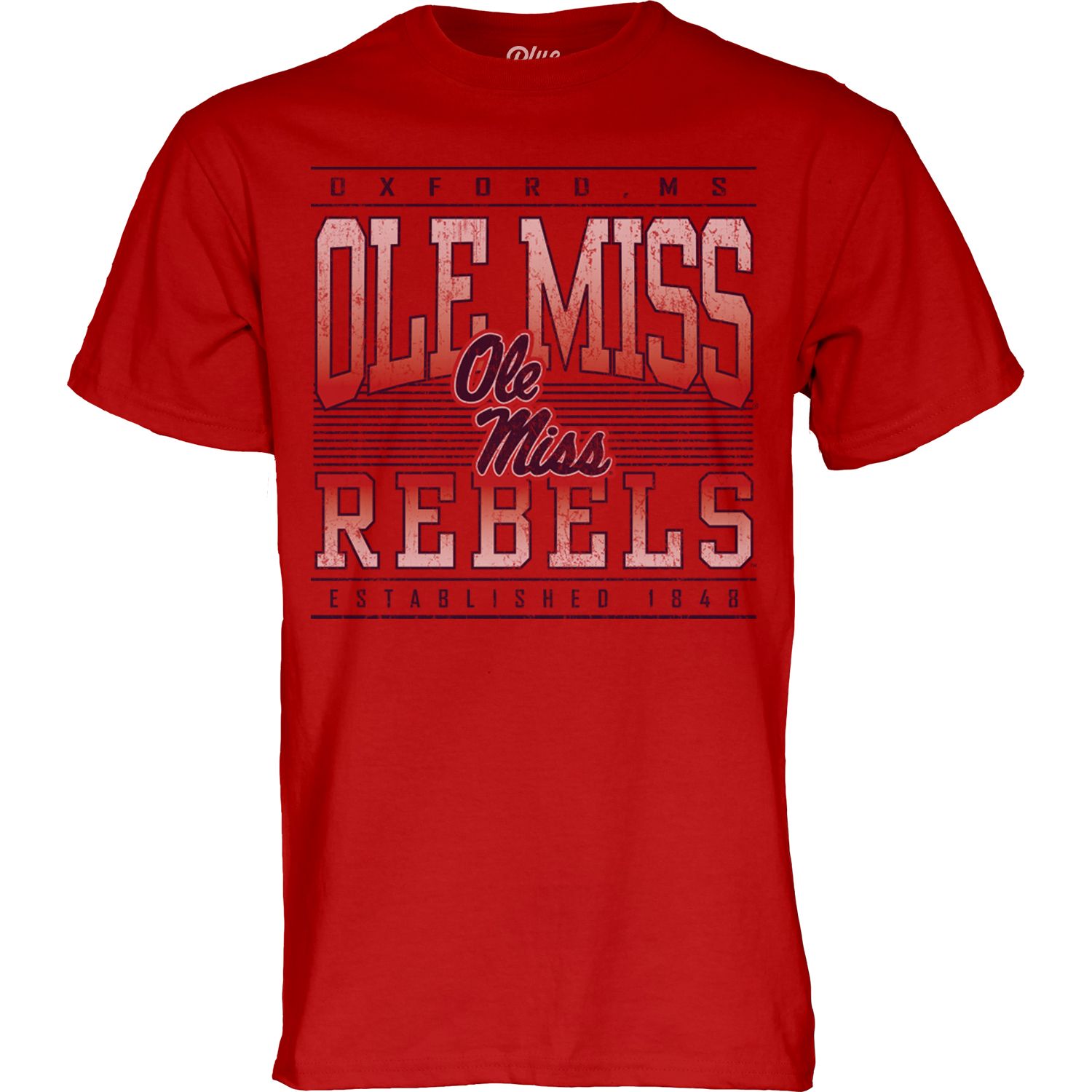 Blue 84 Adult Ole Miss Rebels Shade T-Shirt