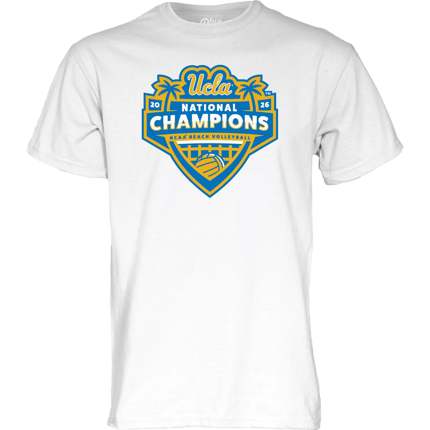 Blue 84 Adult 2026 NCAA Beach Volleyball National Champions UCLA Bruins T-Shirt