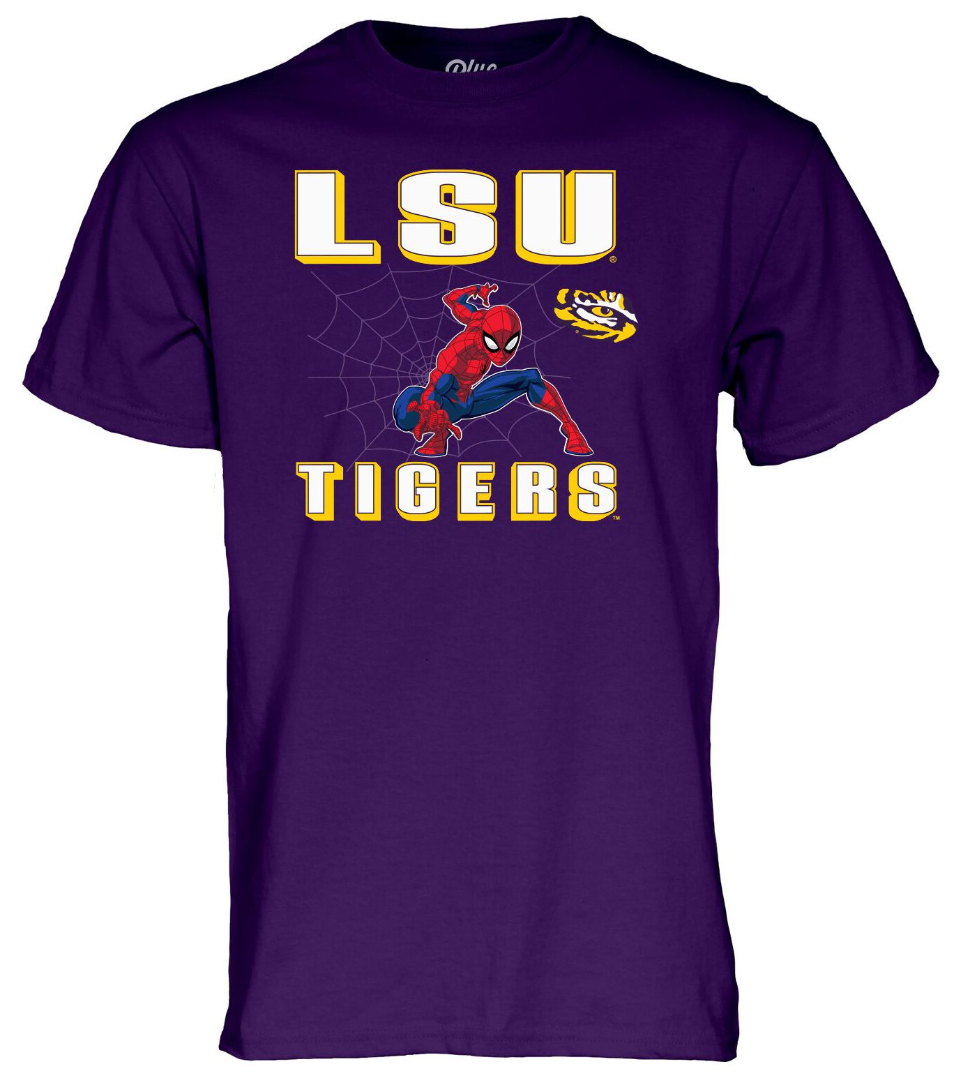 Blue 84 Men's LSU Tigers Spider-Man T-Shirt