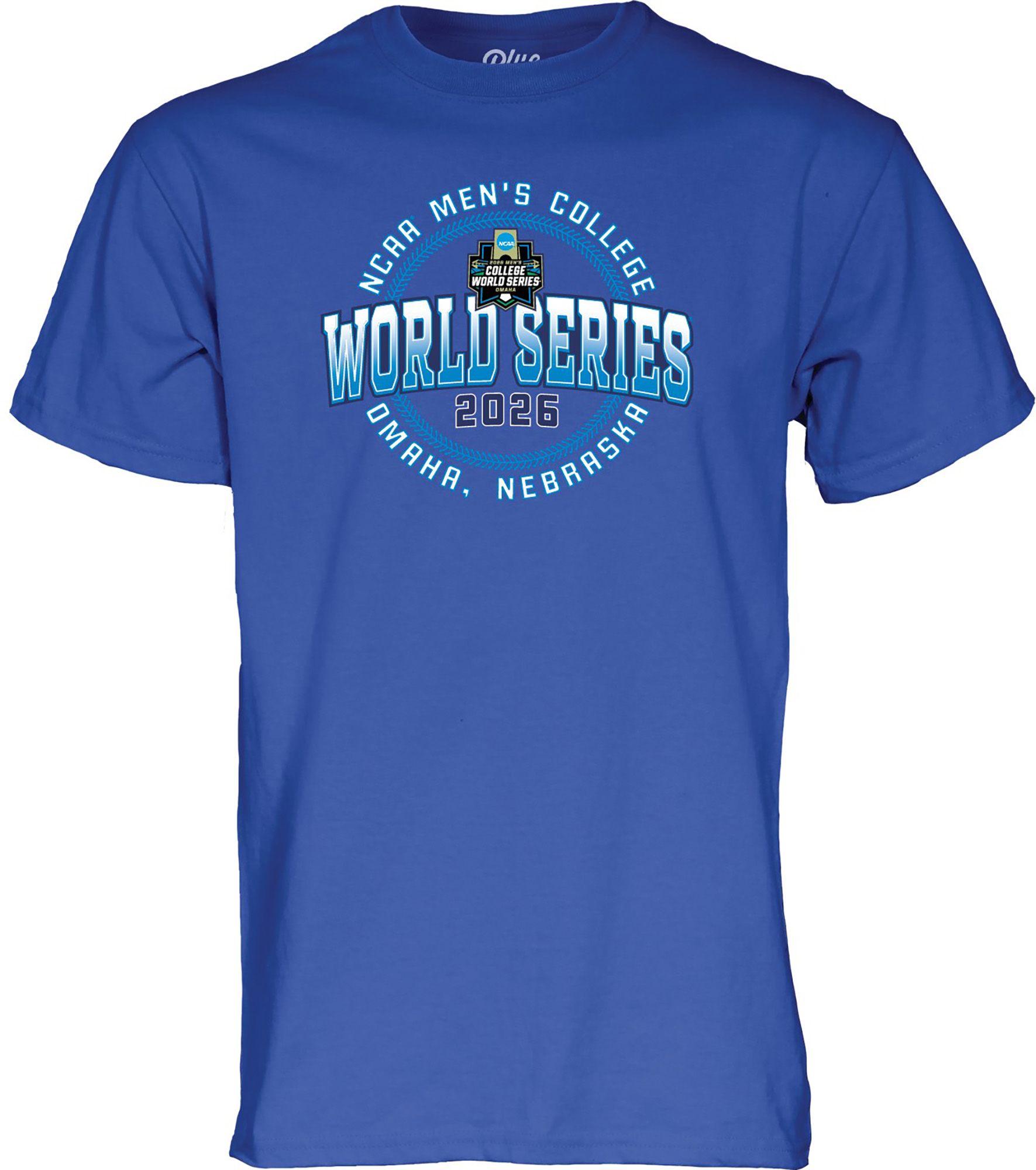 Blue 84 Adult 2026 Men's College World Series Royal T-Shirt