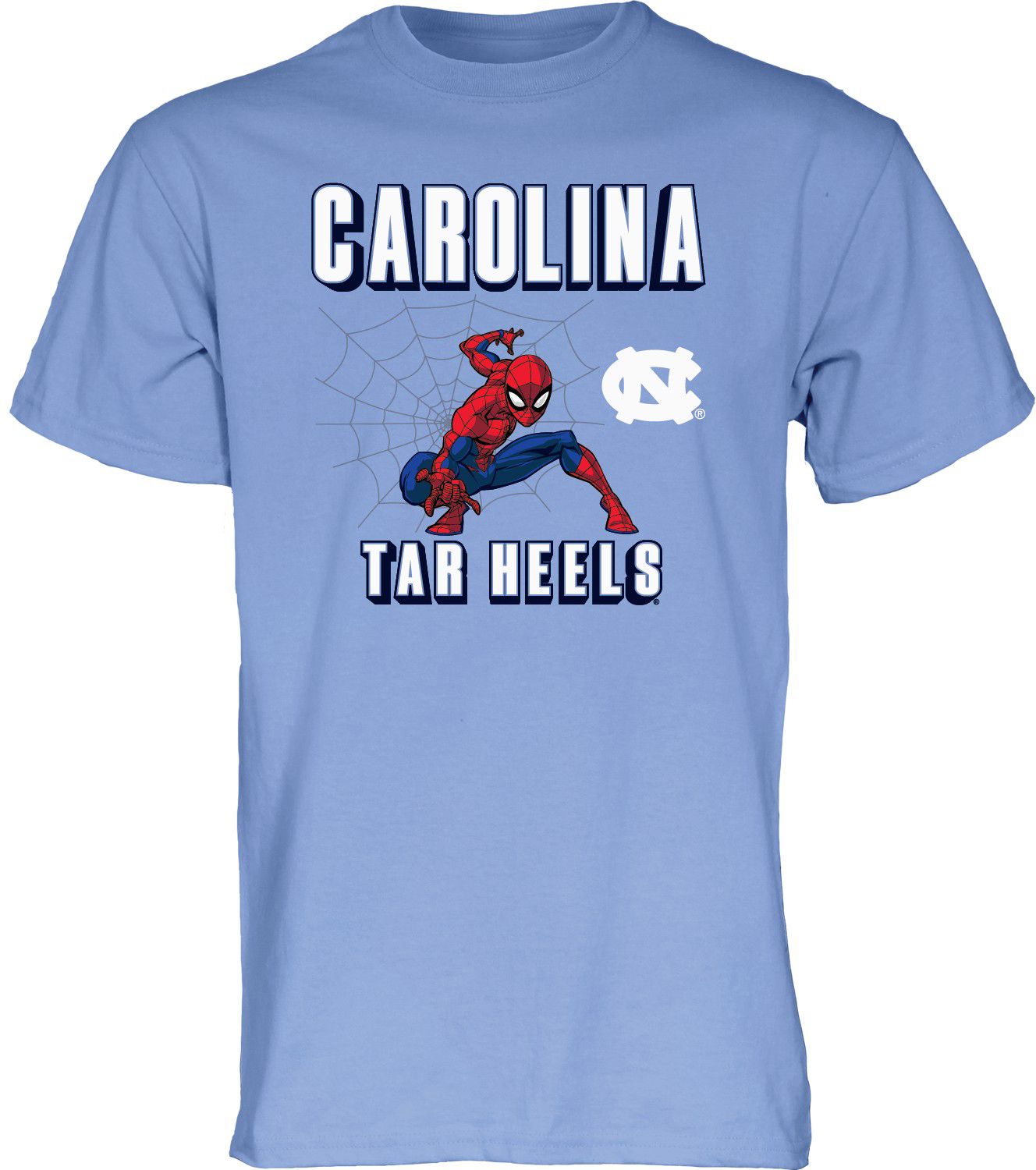 Blue 84 Men's North Carolina Tar Heels Spider-Man T-Shirt