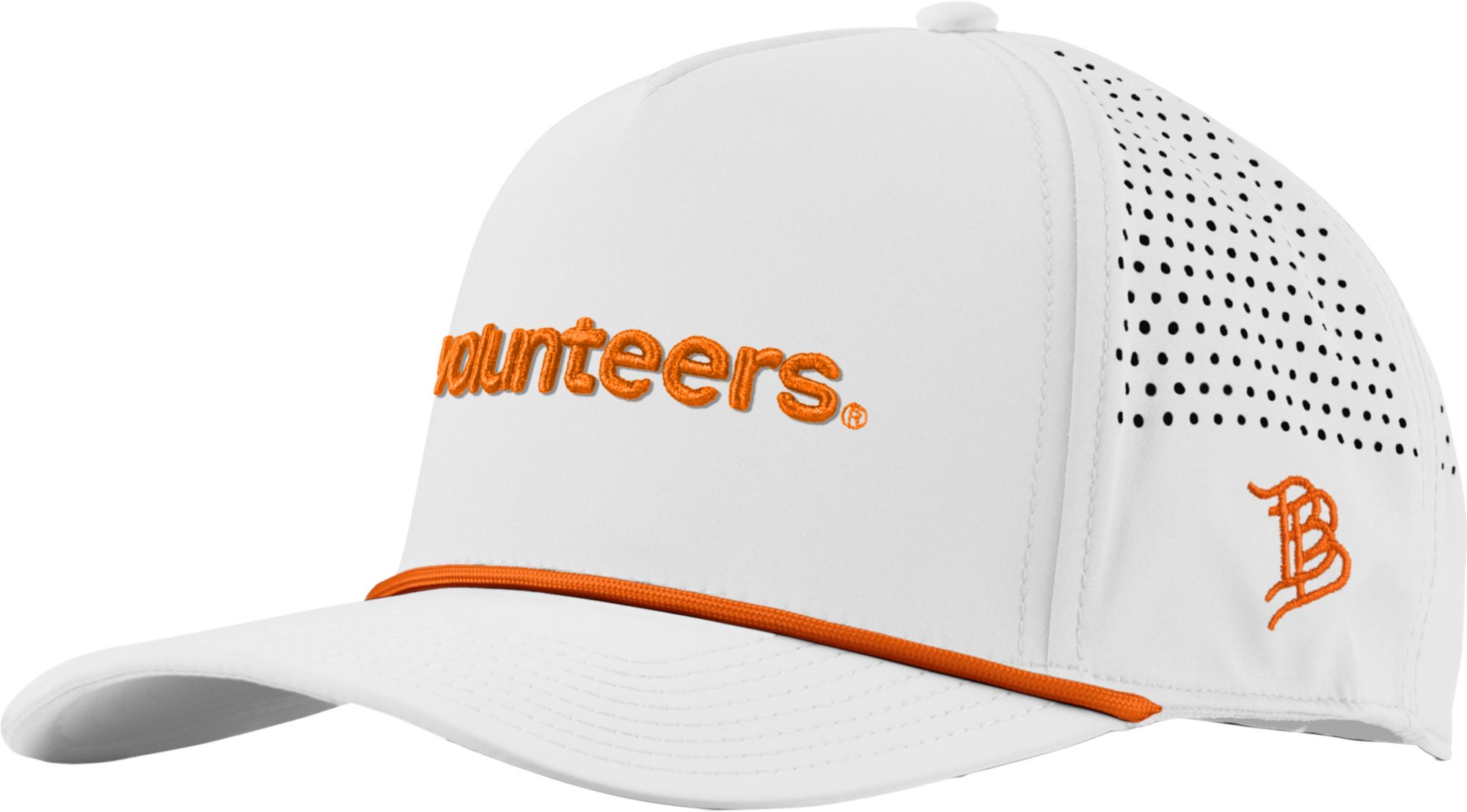 Branded Bills Adult Tennessee Volunteers White 5-Panel Rope Statement Snapback