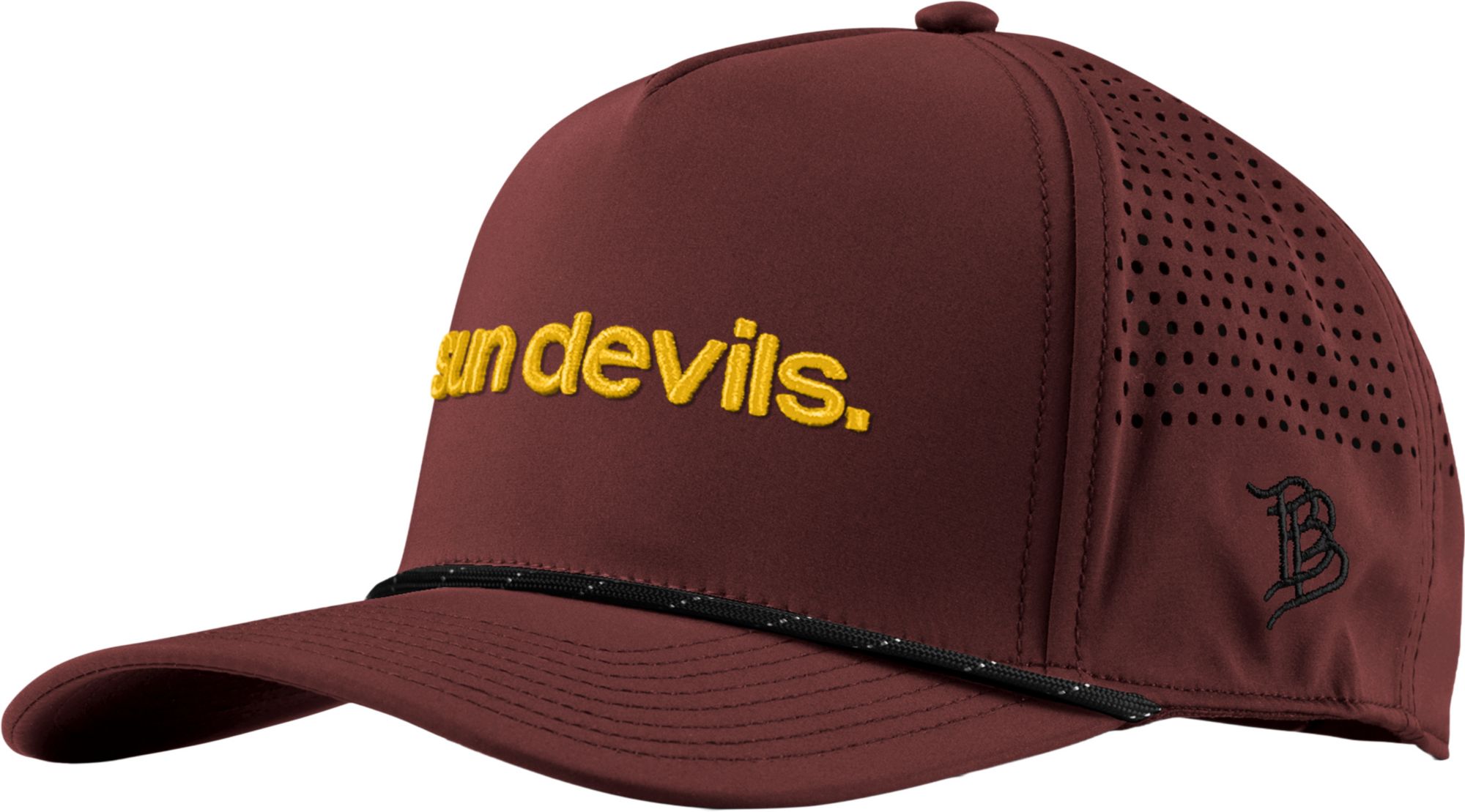 Branded Bills Adult Arizona State Sun Devils Maroon 5-Panel Rope Statement Snapback