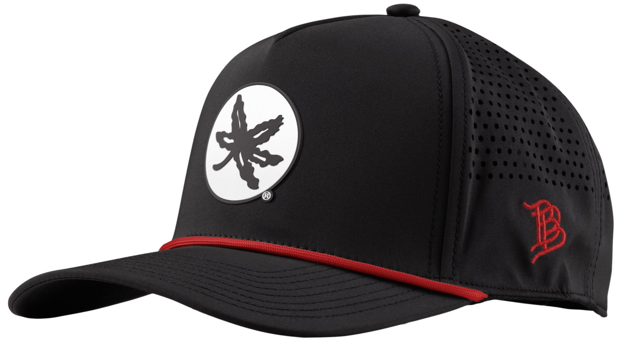 Branded Bills Adult Ohio State Buckeyes Black Buckeye Rope Snapback Adjustable Hat