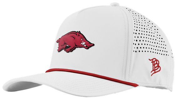 Branded Bills Adult Arkansas Razorbacks White Logo Rope Snapback Adjustable Hat