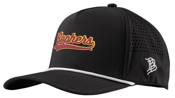 Branded Bills Adult Minnesota Golden Gophers Black Script Rope Snapback Adjustable Hat