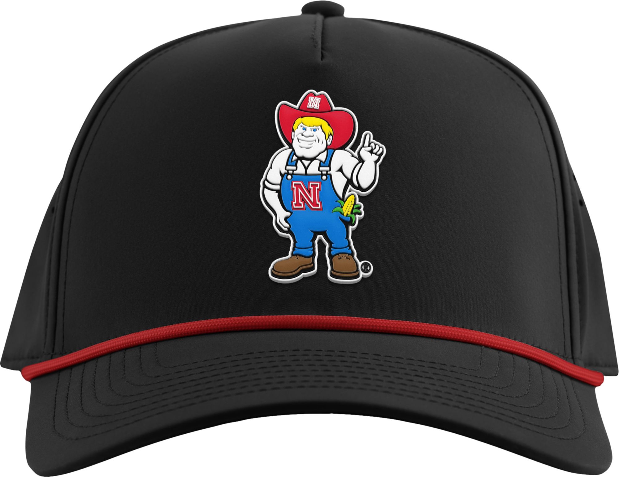 Branded Bills Adult Nebraska Cornhuskers Herbie Rope Snapback Adjustable Hat