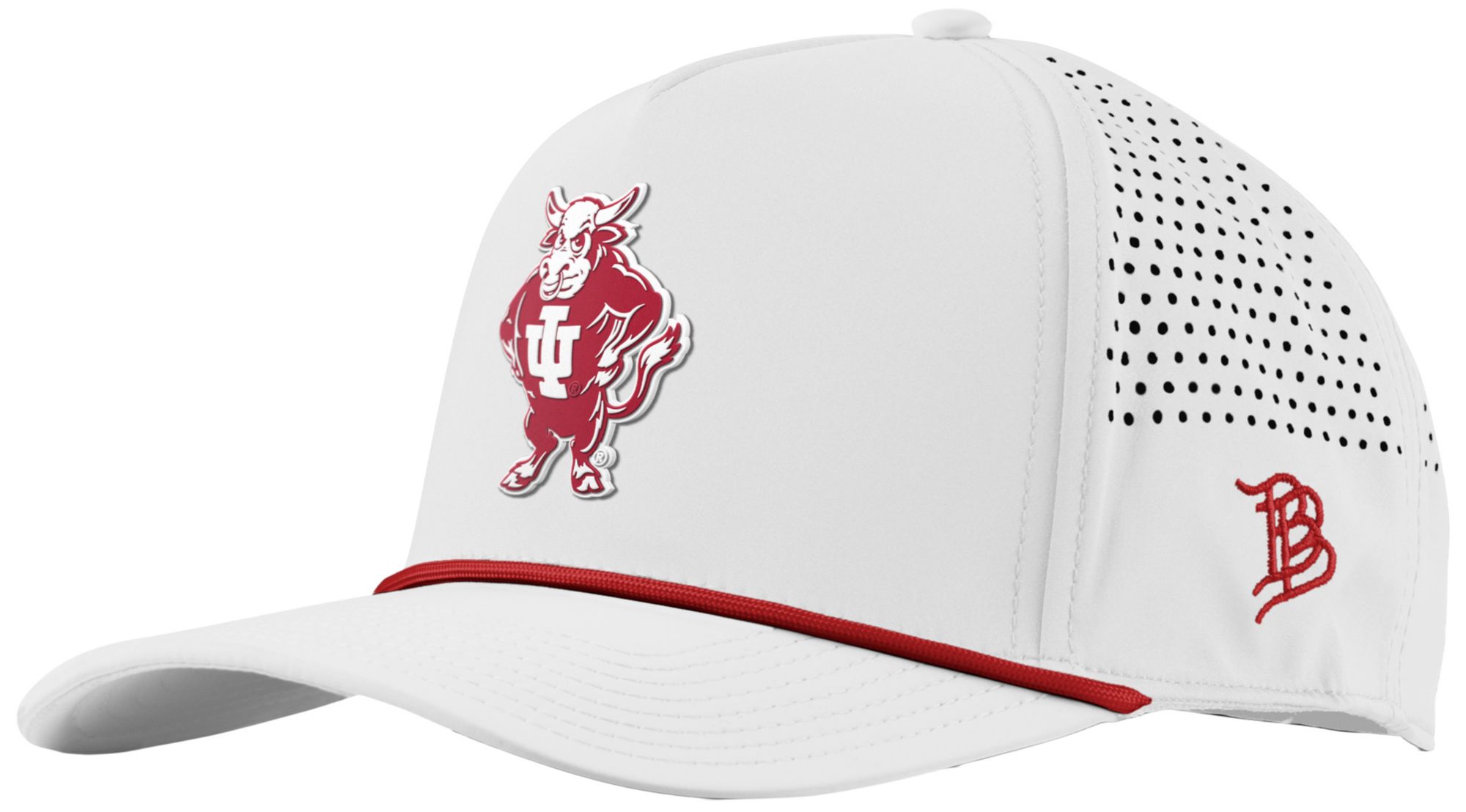 Branded Bills Adult Indiana Hoosiers White Bison Rope Snapback Adjustable Hat