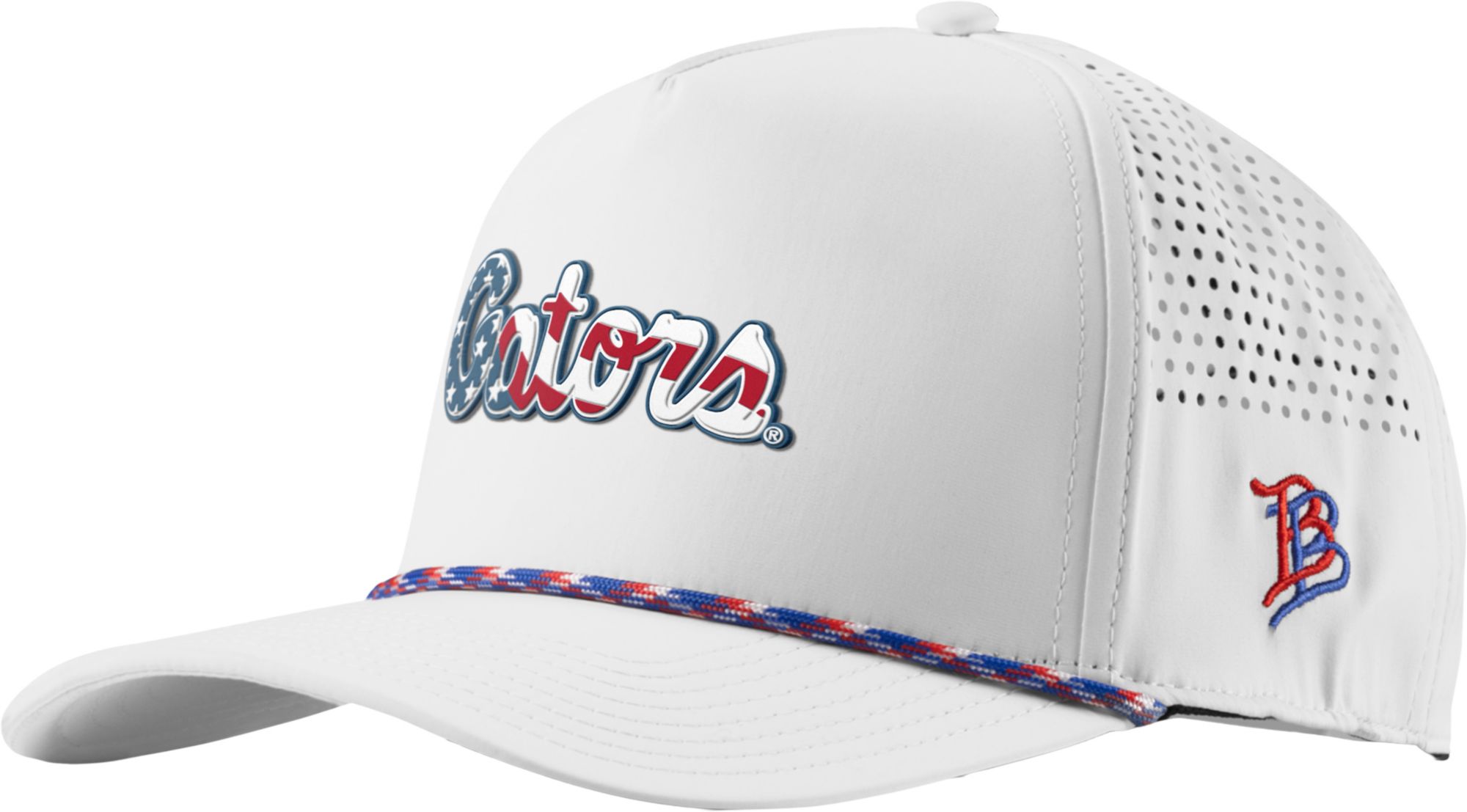 Branded Bills Adult Florida Gators White Stars & Stripes Five Panel Rope Adjustable Snapback Hat