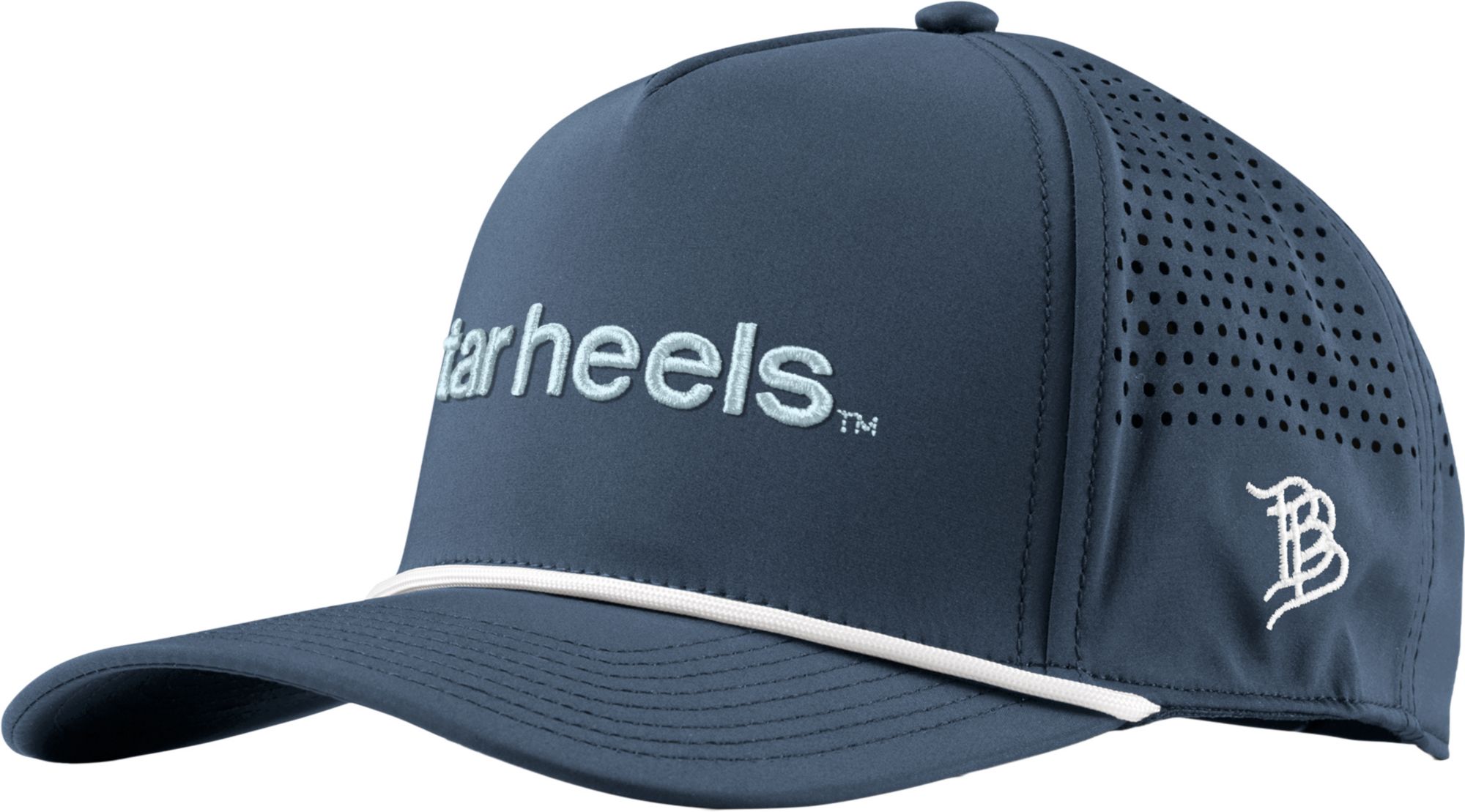 Branded Bills Adult North Carolina Tar Heels Navy 5-Panel Rope Statement Snapback