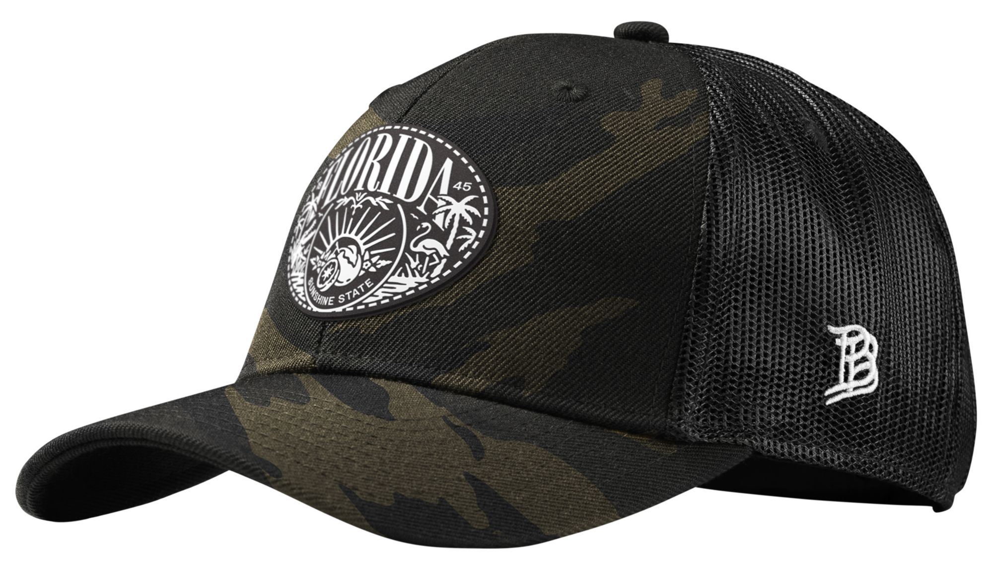 Branded Bills Men's Florida Traveler Curved Trucker Golf Hat
