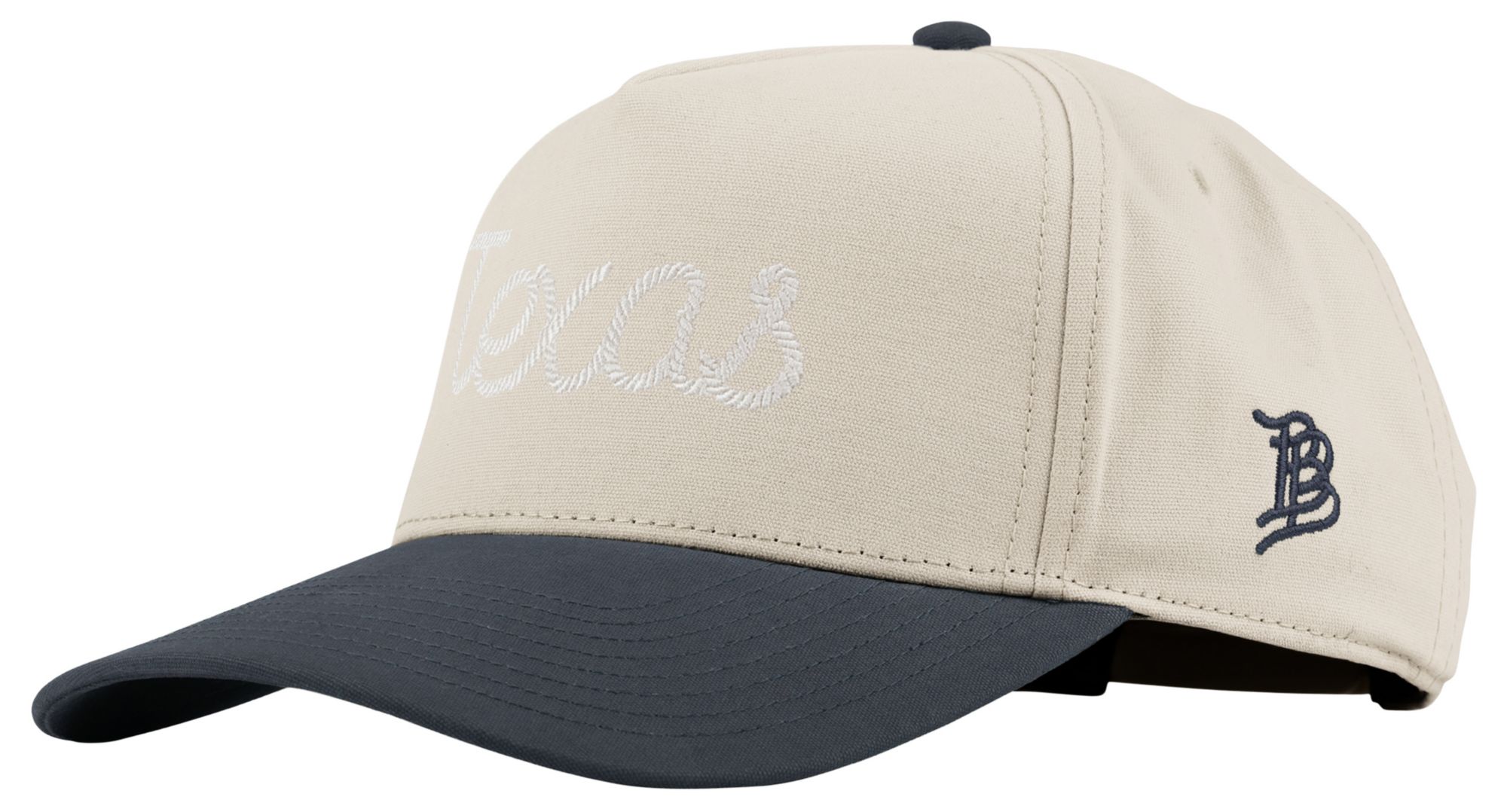 Branded Bills Men's Texas Script Curved 5-Panel Canvas Golf Hat
