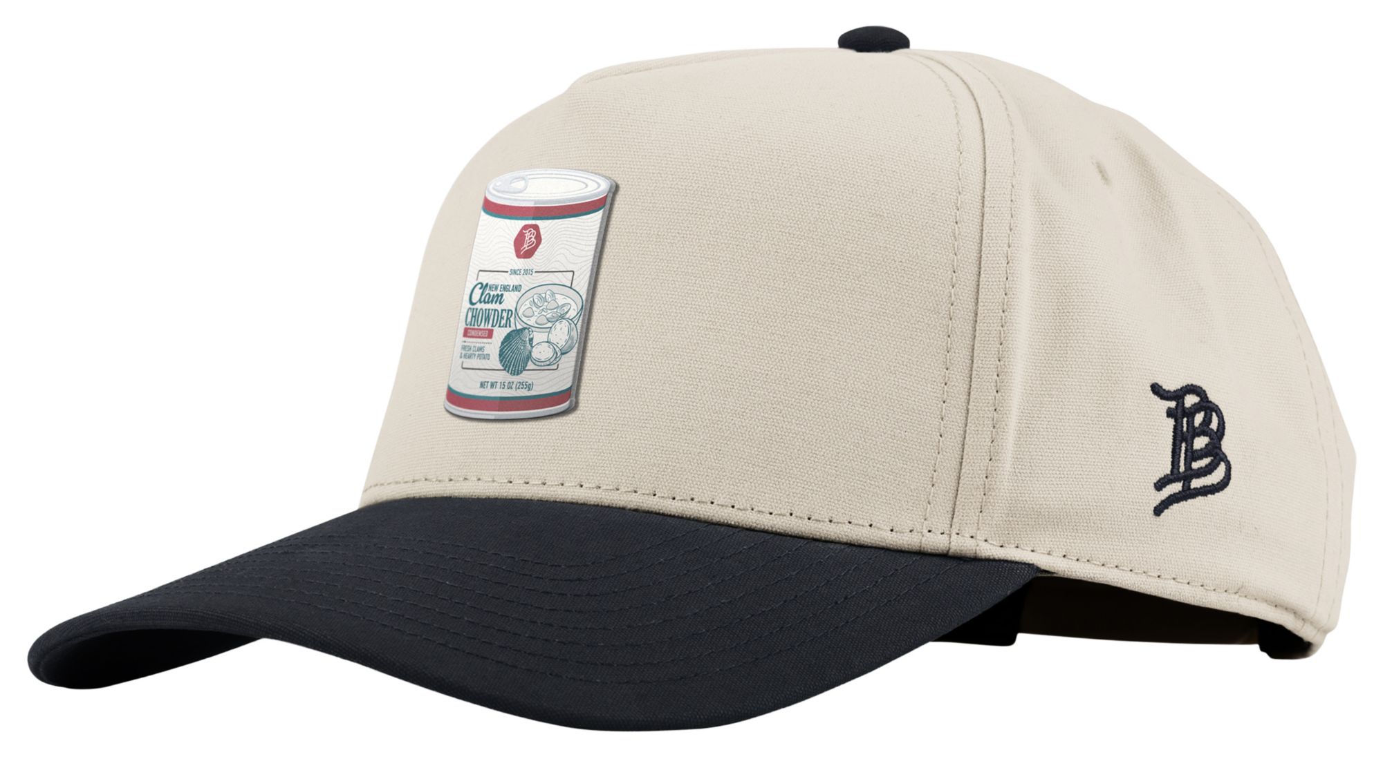 Branded Bills Men's Clam Chowder Curved 5-Panel Canvas Golf Hat