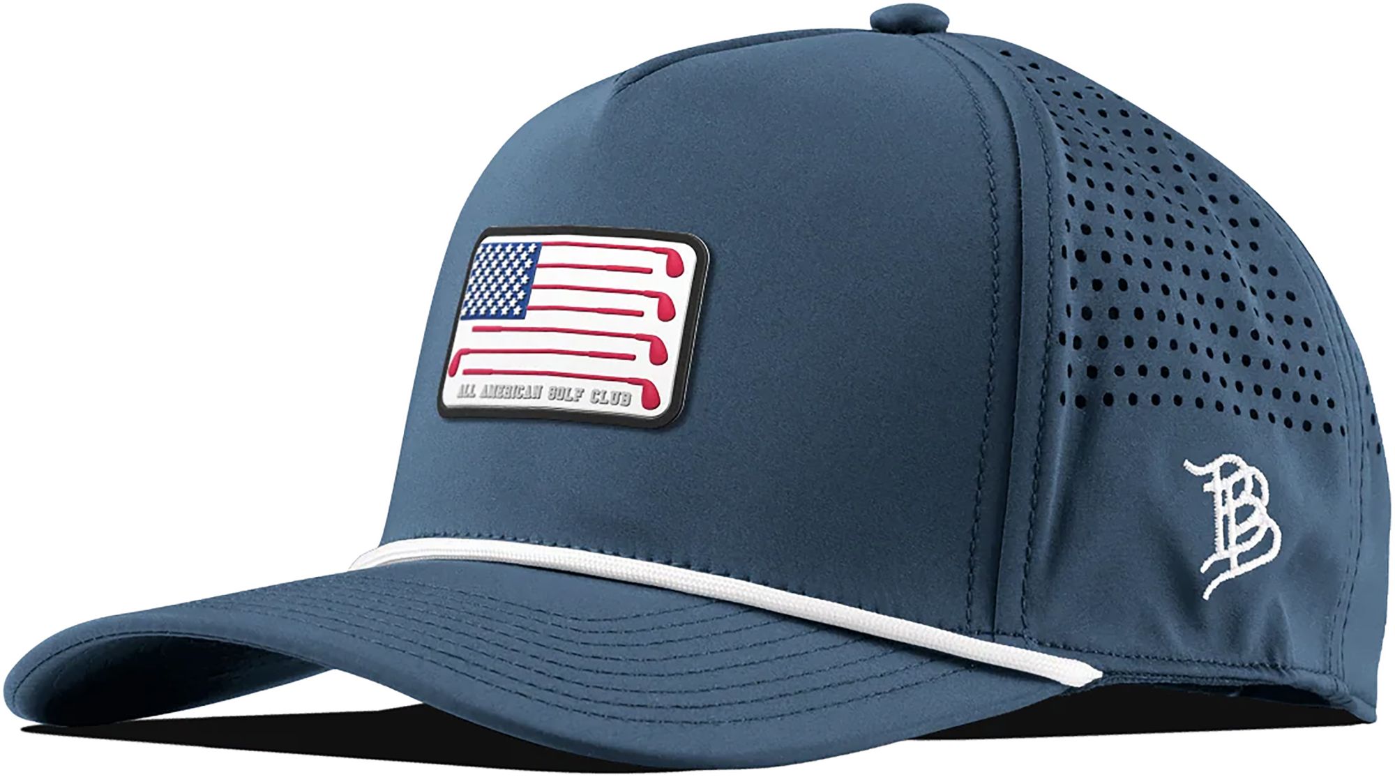 Branded Bills Men's All American Golf Club Curved 5-Panel Rope Golf Hat