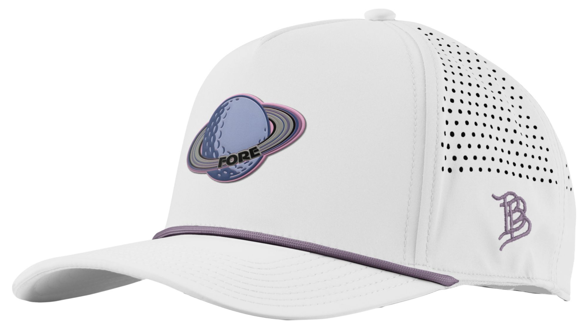 Branded Bills Men's Golfers Galaxy Curved 5-Panel Rope Golf Hat