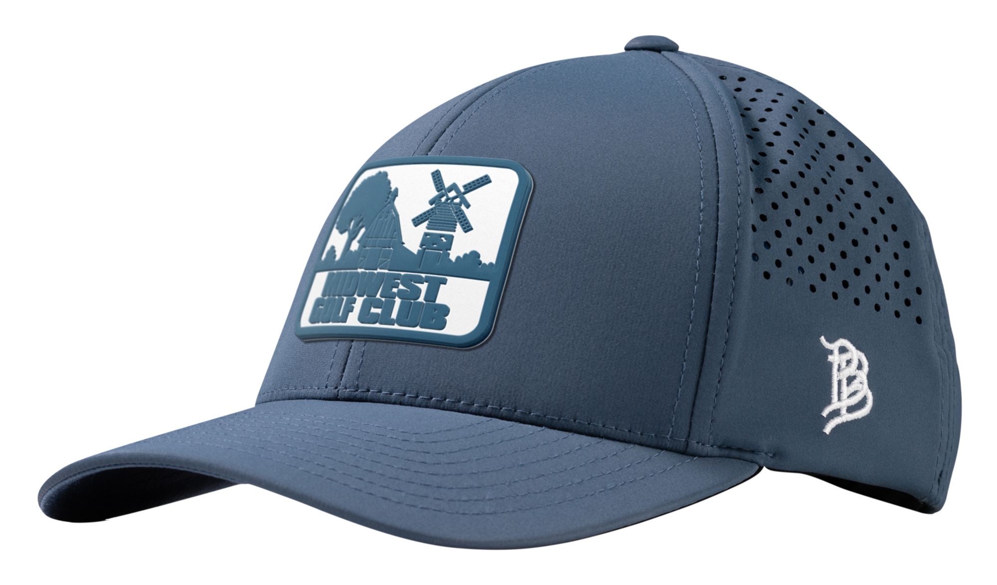 Branded Bills Men's Midwest Golf Club Curved Performance Golf Hat