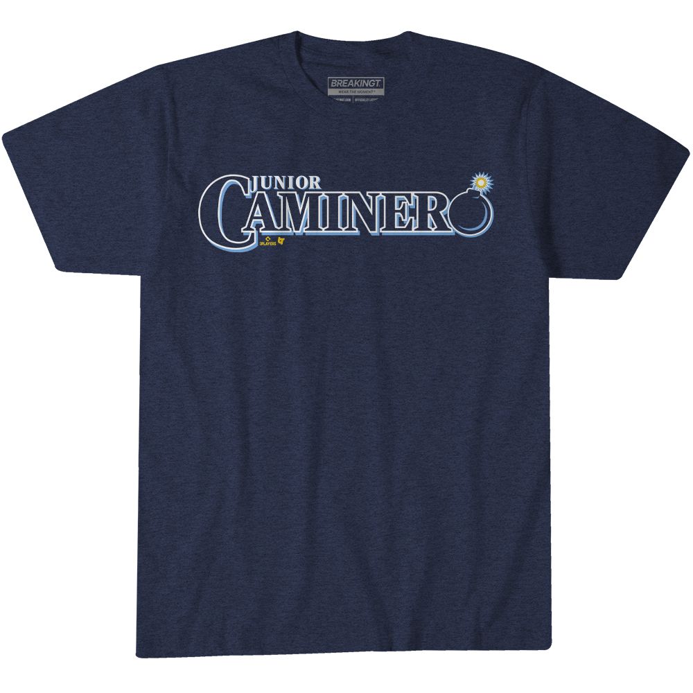 BreakingT Adult Tampa Bay Rays Navy Caminero Bomb T-Shirt