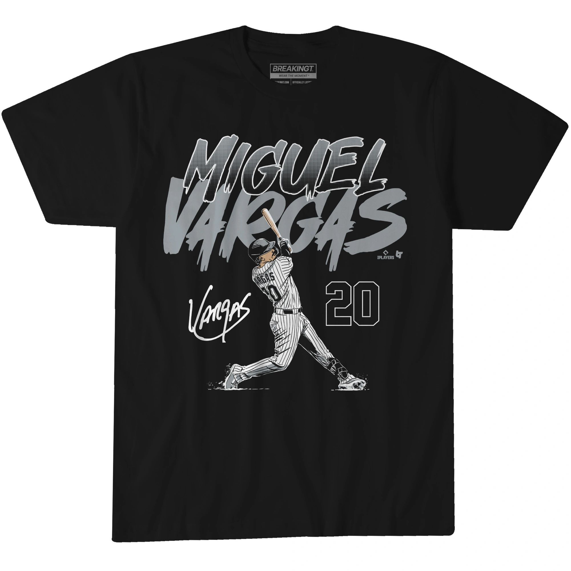 BreakingT Adult MLB Chicago Miguel Vargas "Vargus" Crewneck T-Shirt