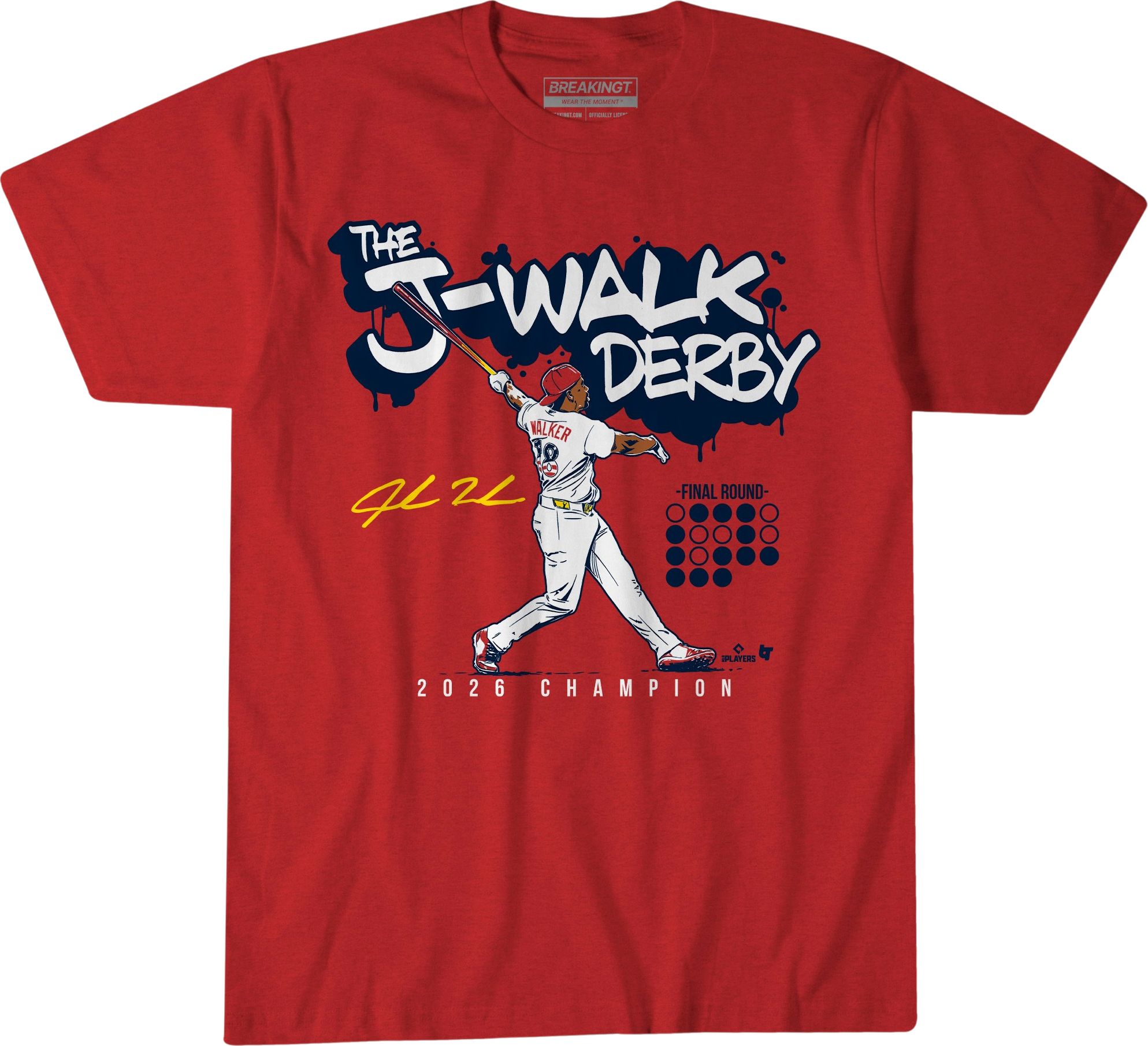 BreakingT Adult St. Louis Jordan Walker Homerun Derby Champ T-Shirt