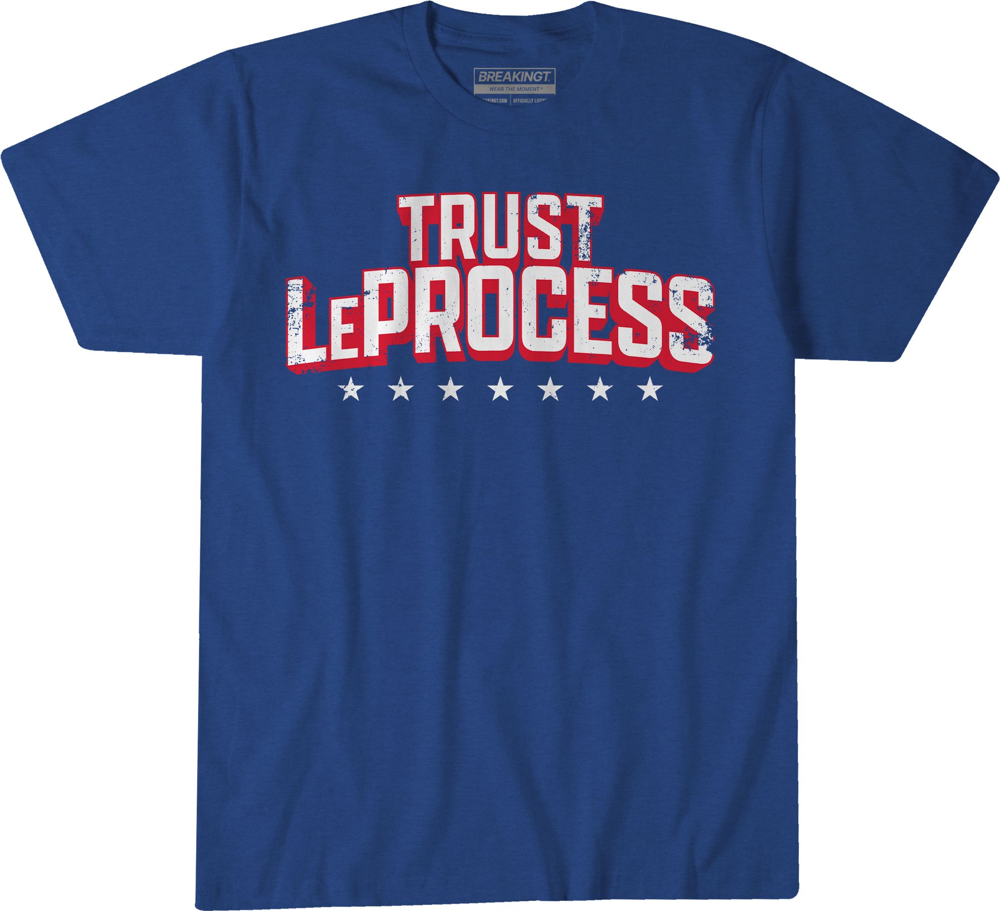 BreakingT Adult Philadelphia LeBron James "Trust LeProcess" T-Shirt