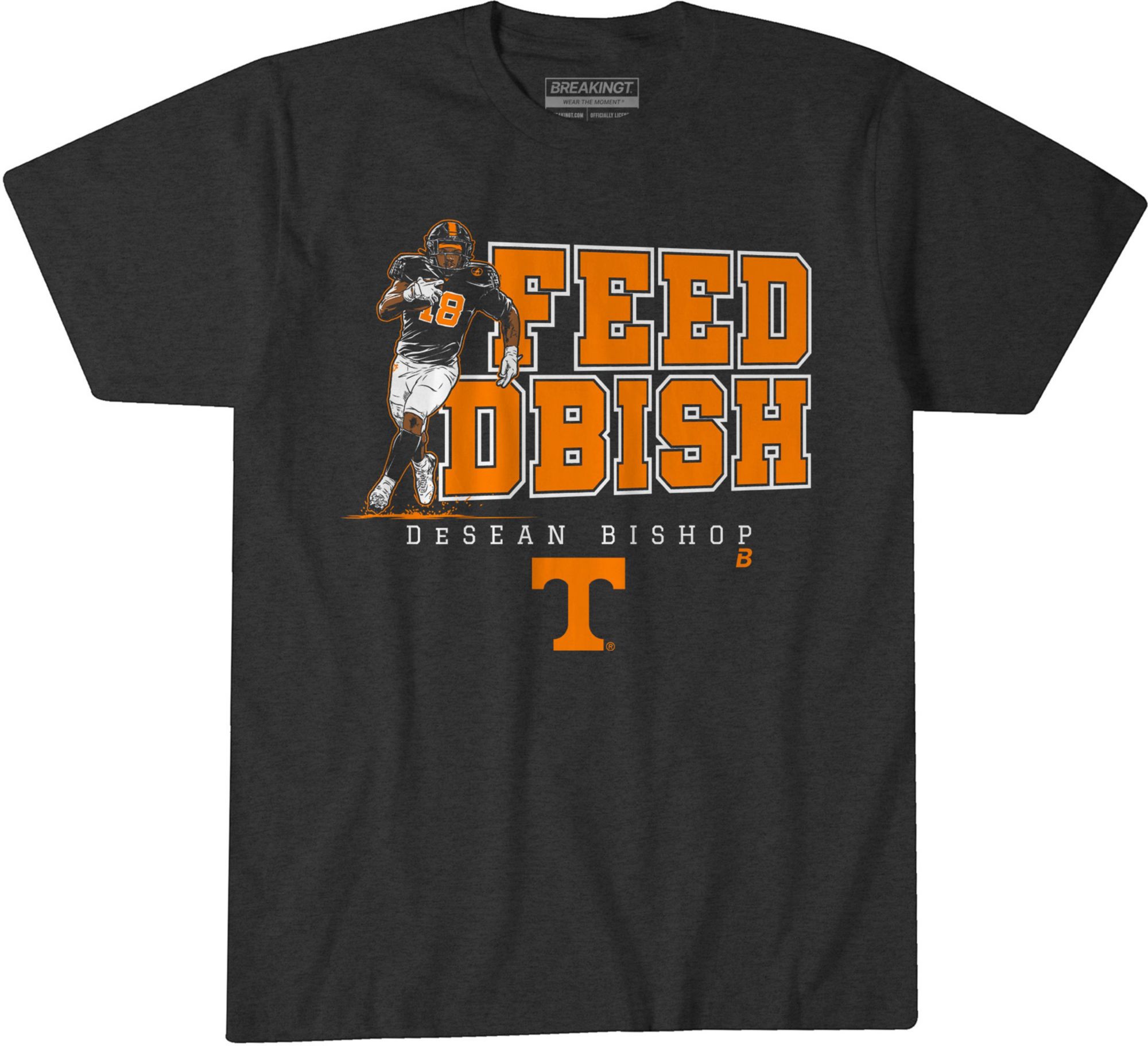 BreakingT Adult Tennessee Volunteers DeSean Bishop "Feed Dbish" T-Shirt