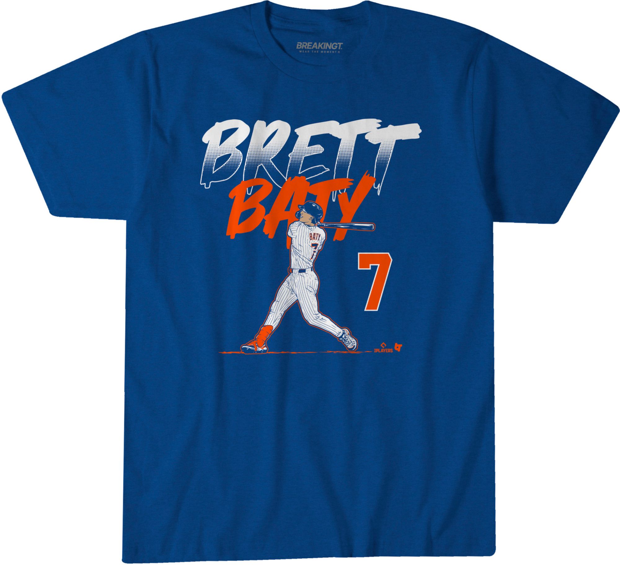 BreakingT Adult New York Brett Baty Slugger Swing T-Shirt