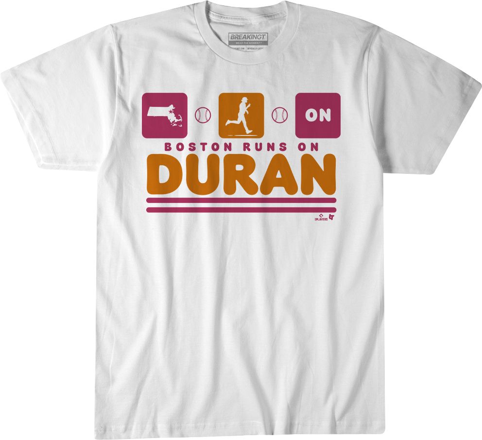 BreakingT Adult Short Sleeve Boston Runs On Duran Jarren Duran T-Shirt