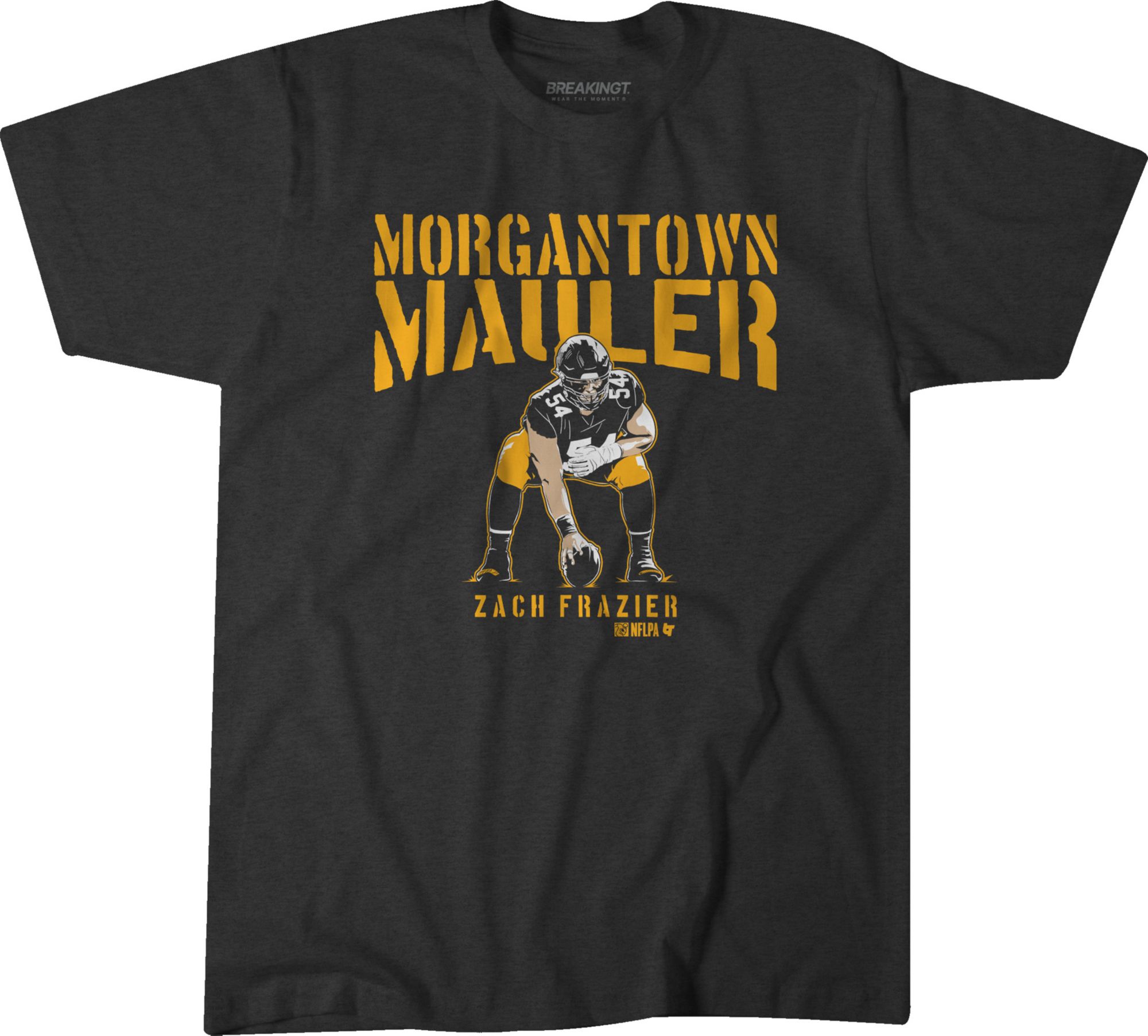 BreakingT Adult Pittsburgh Zach Frazier 'Morgantown Mauler' T-Shirt