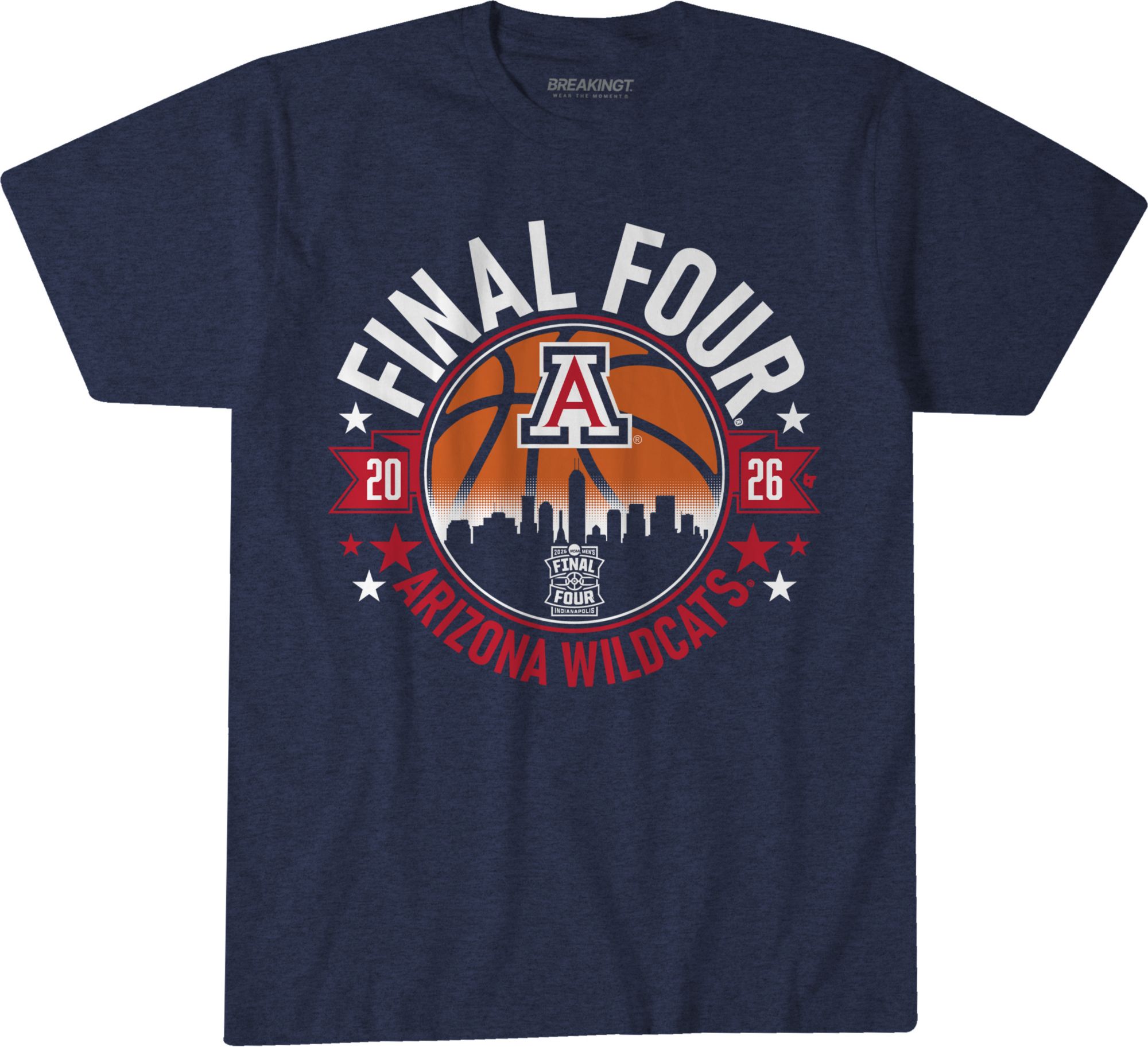 BreakingT Adult Arizona Wildcats Final Four T-Shirt