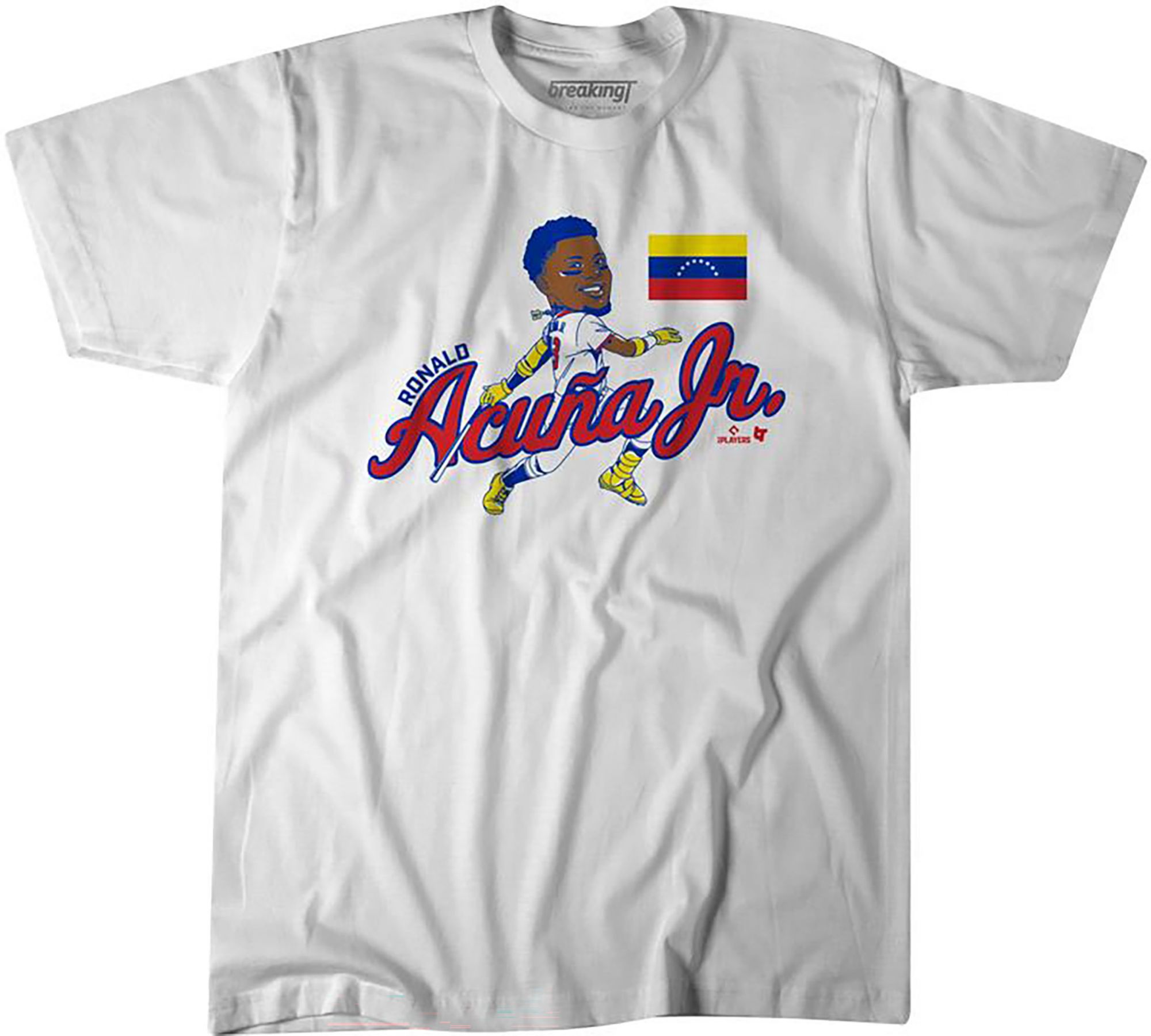BreakingT Adult World Baseball Classic 2026 Ronald Acuna Caricature T-shirt