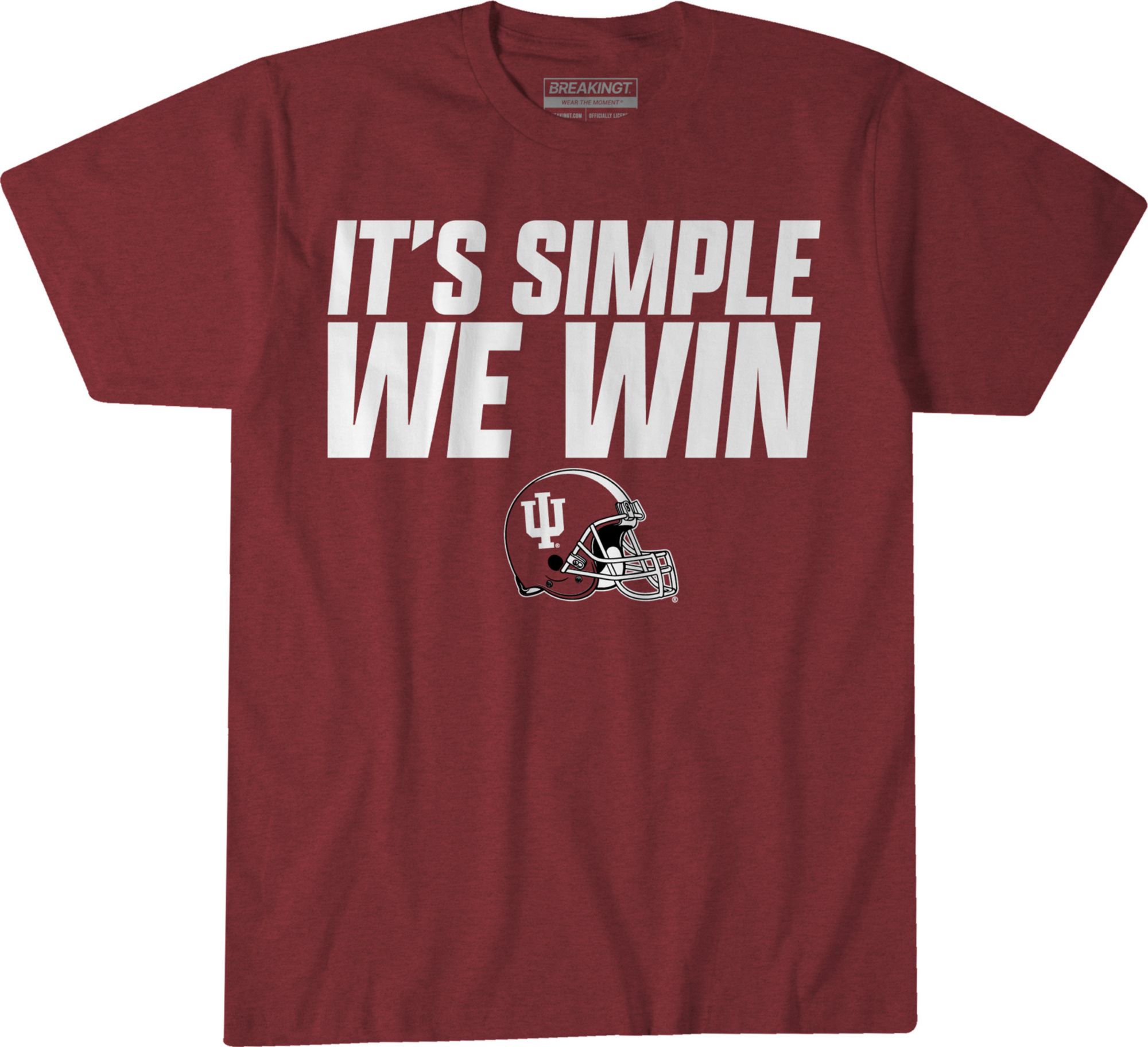 New Era Adult Indiana Hoosiers It's Simple We Win T-Shirt