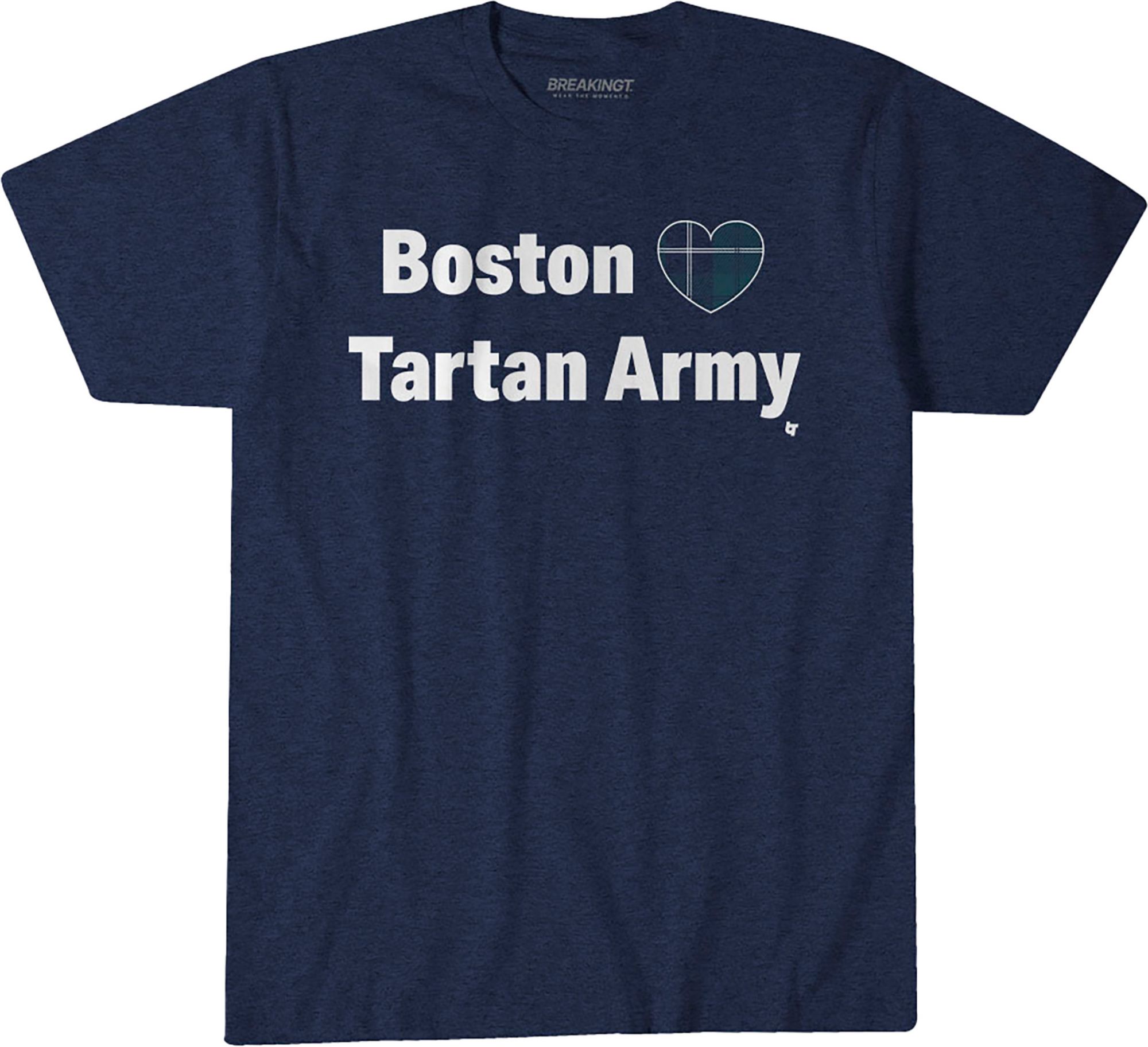 BreakingT Adult Scotland "Boston <3 Tartan Army" T-Shirt