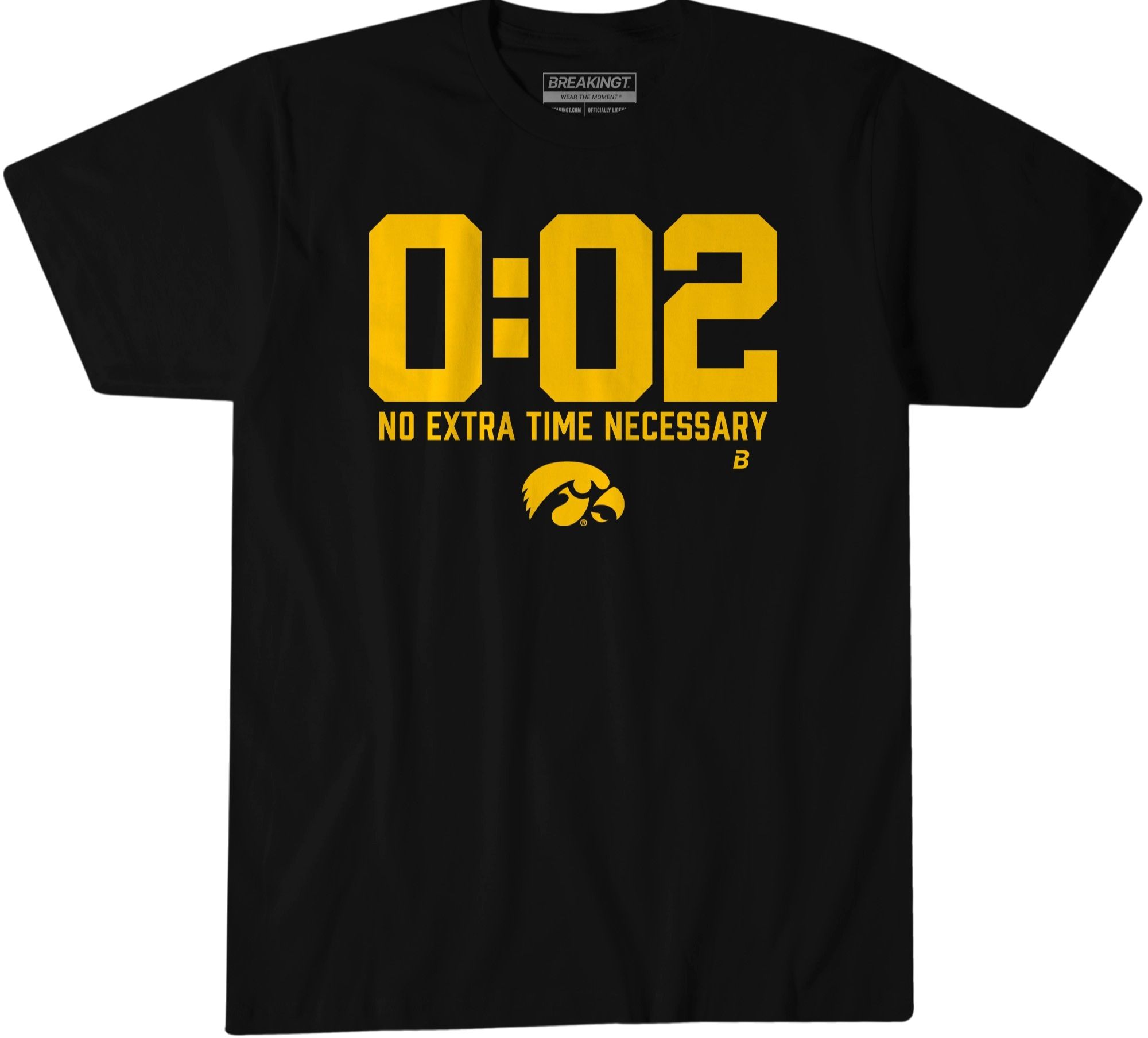 BreakingT Adult Iowa Hawkeyes Michigan Win T-Shirt