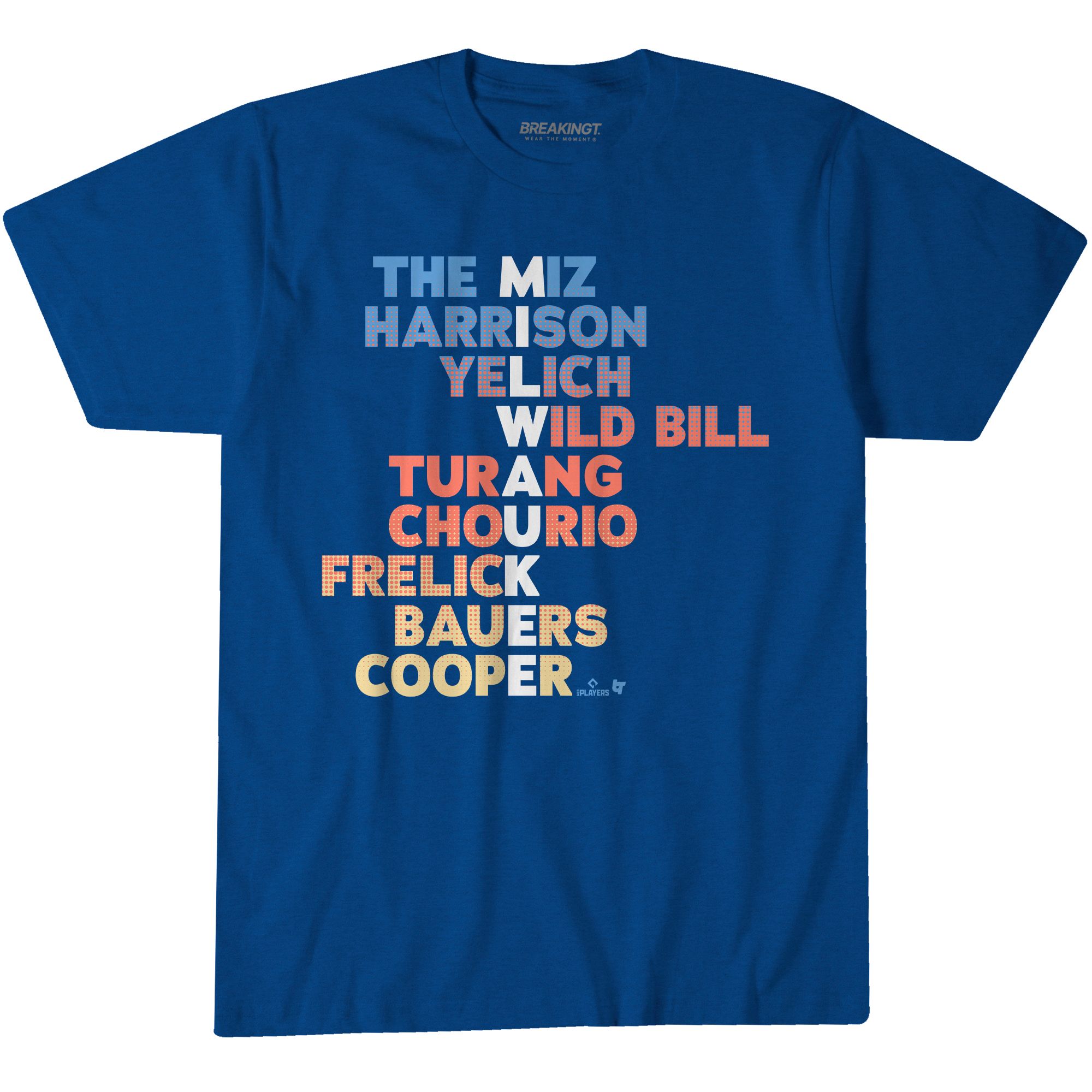 BreakingT Men's Milwaukee 2026 Names Blue T-Shirt