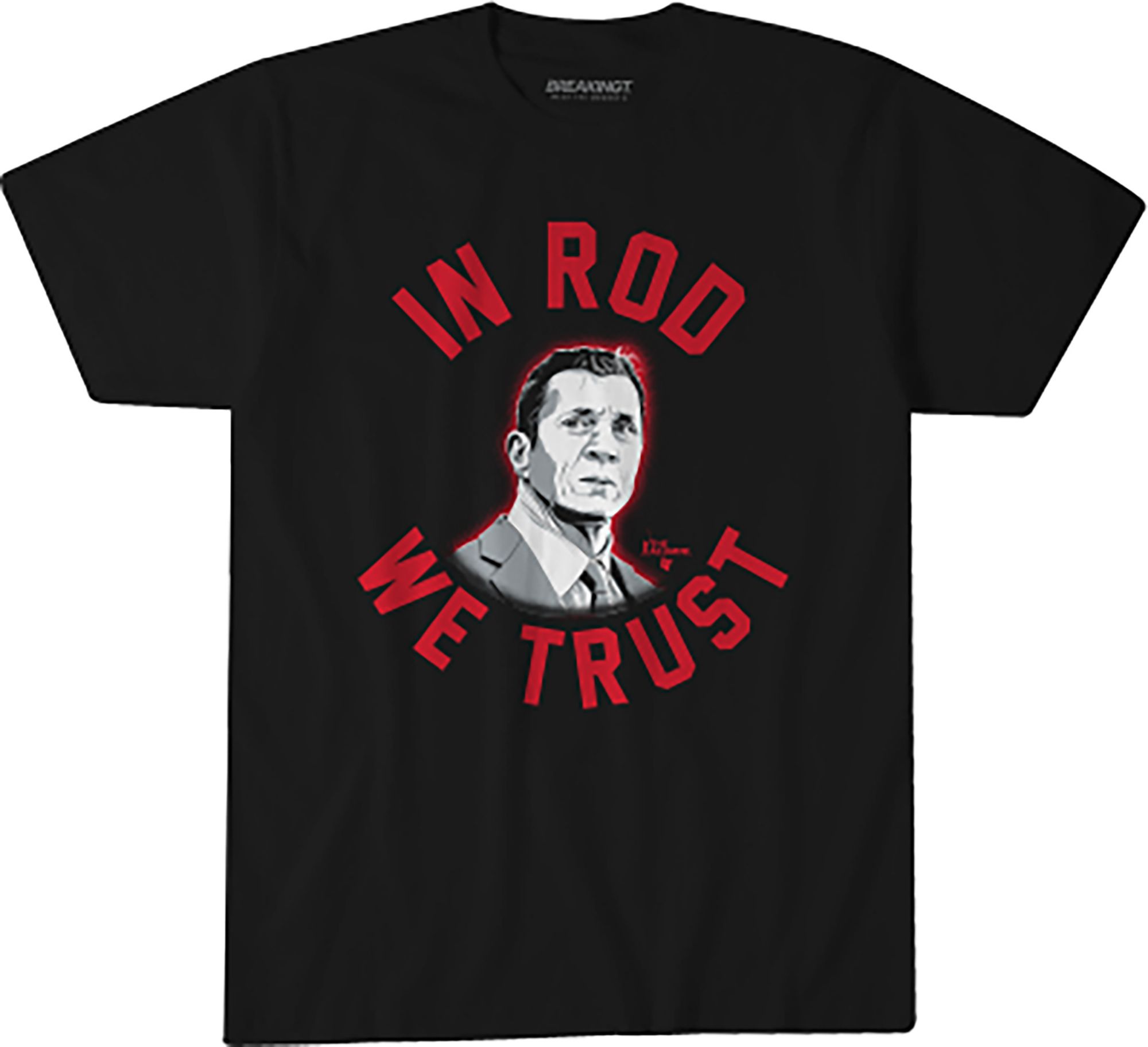 BreakingT Adult Carolina Black In Rod We Trust T-Shirt