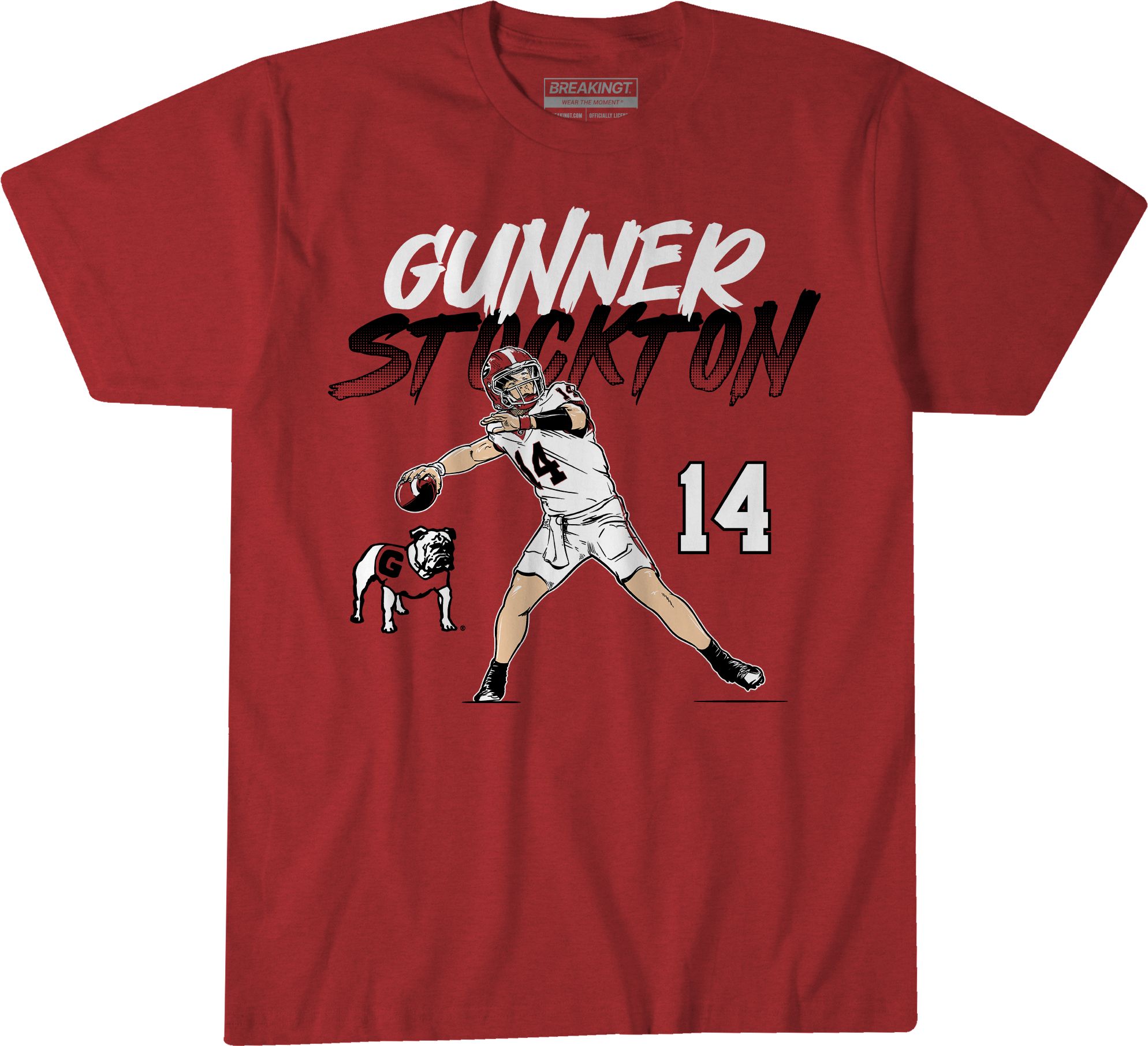 BreakingT Men's Georgia Bulldogs Gunner Stockton Pose T-Shirt