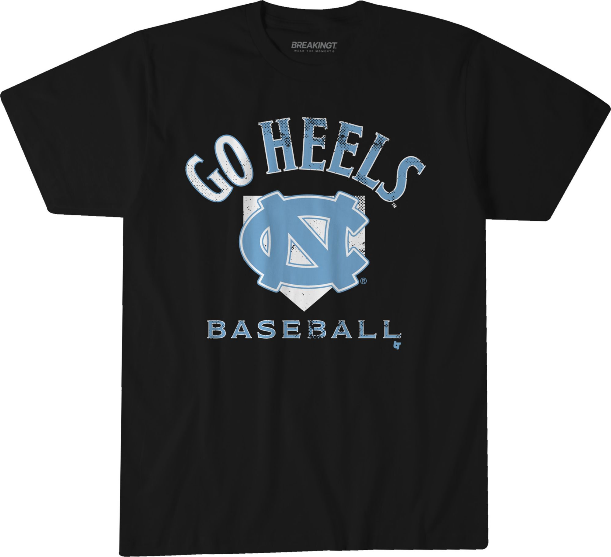 BreakingT Men's North Carolina Tar Heels Black Home Plate T-Shirt