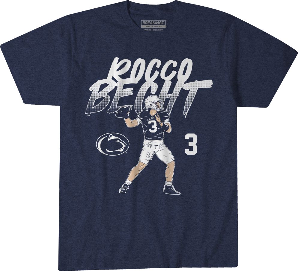 BreakingT Men's Penn State Nittany Lions Rocco Becht Pose T-Shirt