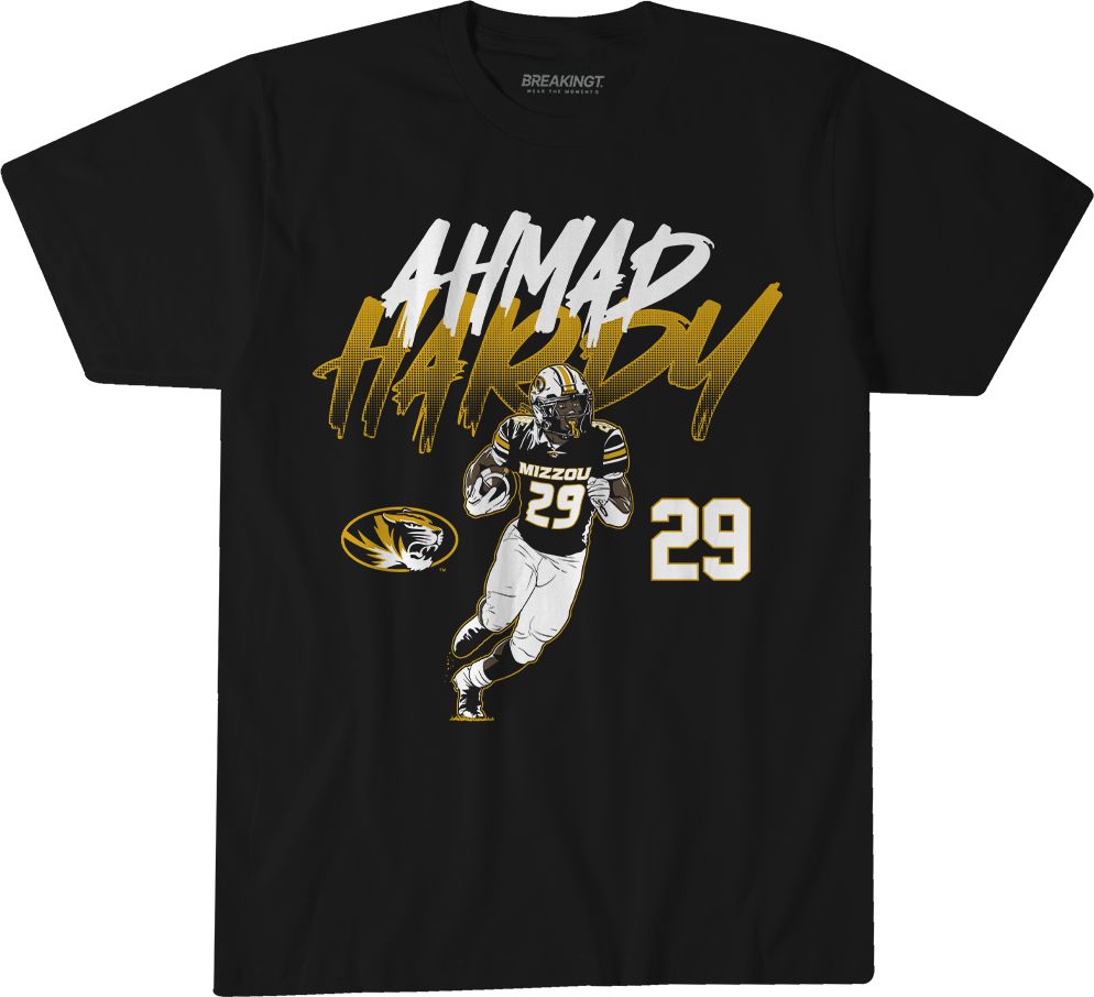 BreakingT Men's Missouri Tigers Ahmad Hardy Pose T-Shirt