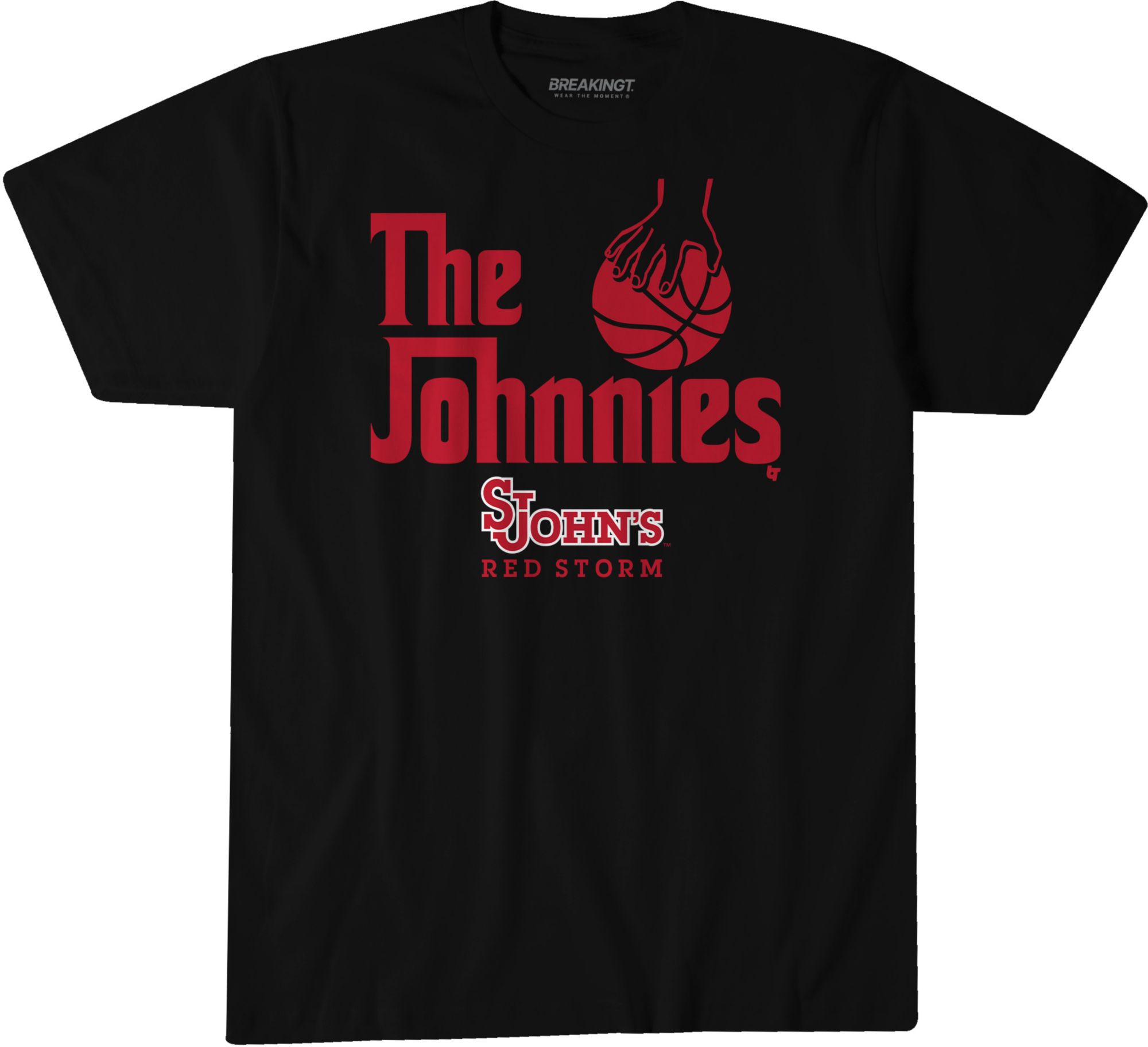 BreakingT Men's St. John's Red Storm Black Johnnie T-Shirt