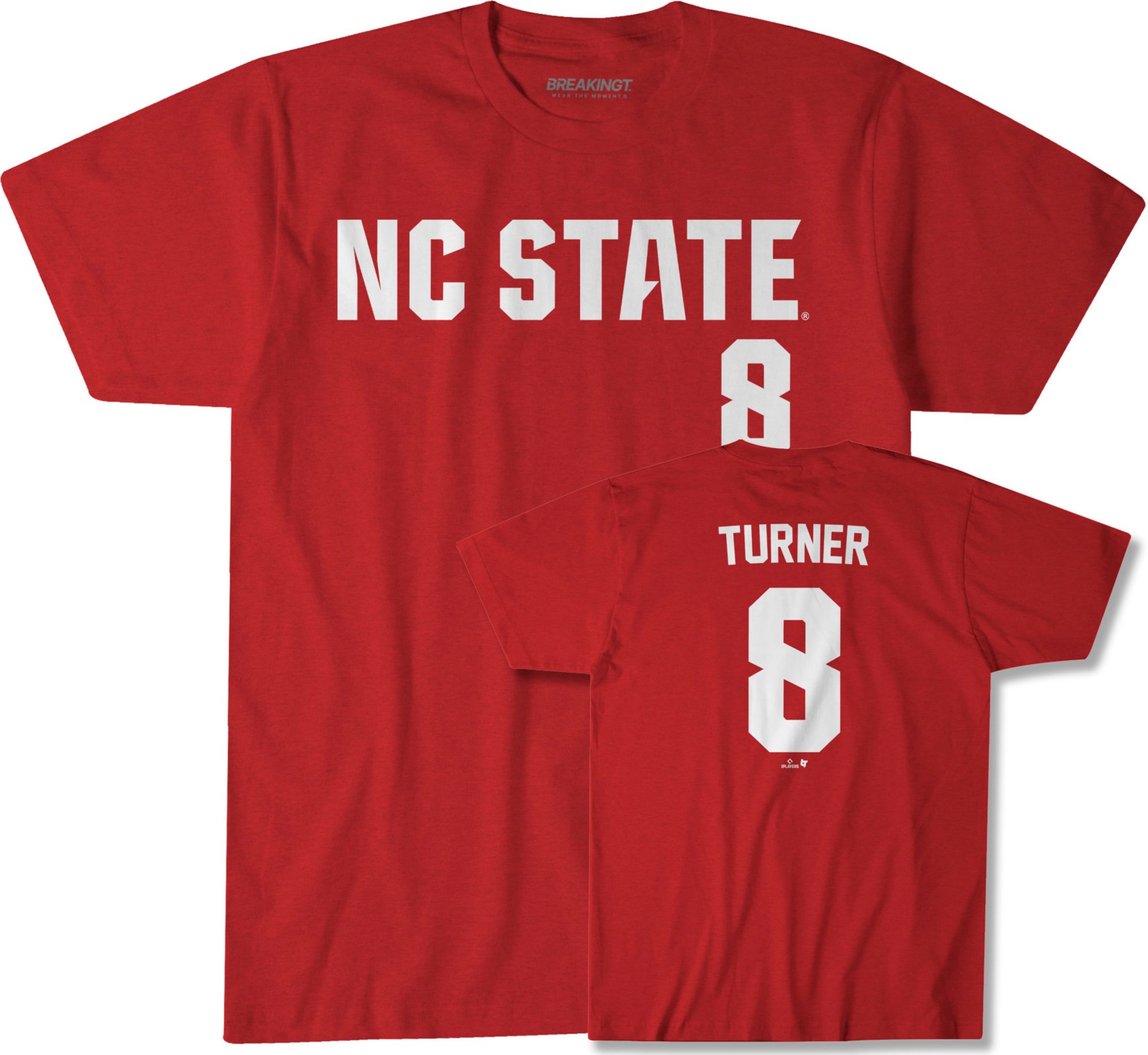 BreakingT Men's NC State Wolfpack Red Trea Turner T-Shirt